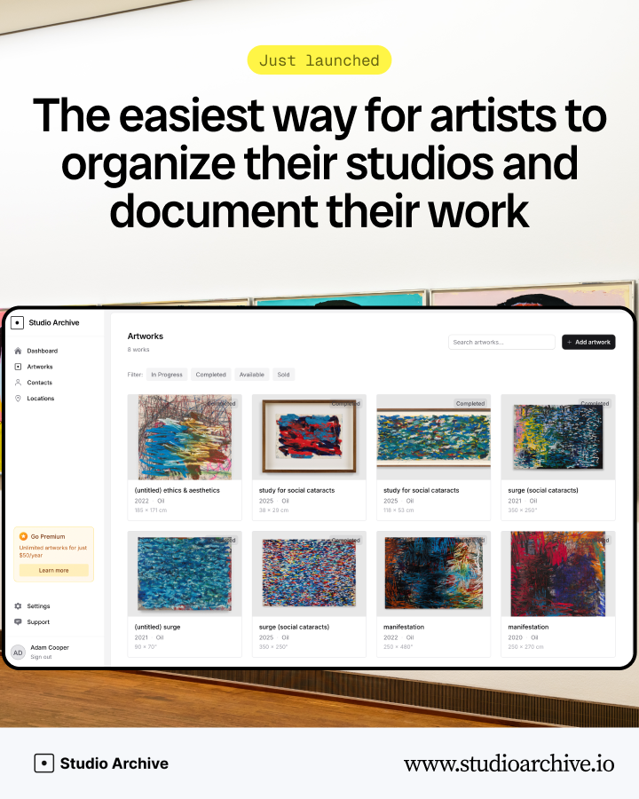 StudioArchive.io Facebook ad from Dec 13, 2025
