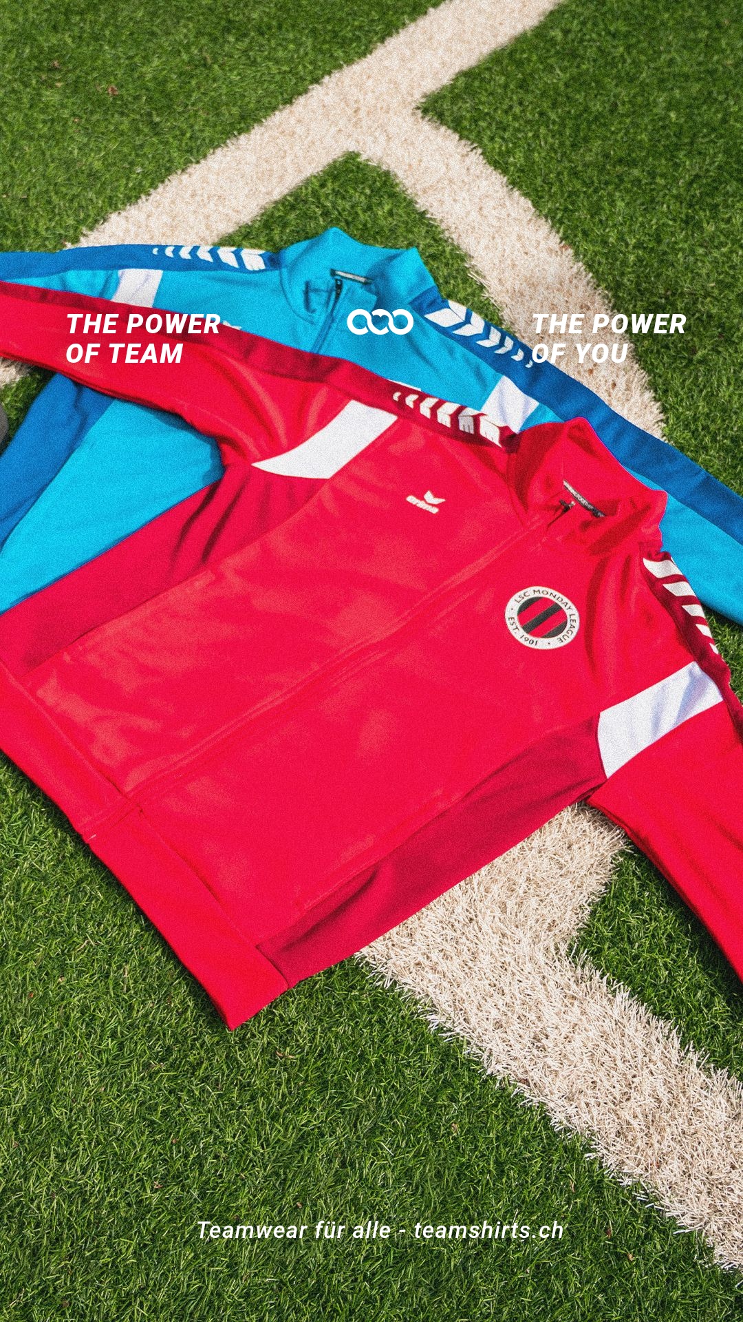 TeamShirts Facebook ad: Teamwear für Clubs und Events