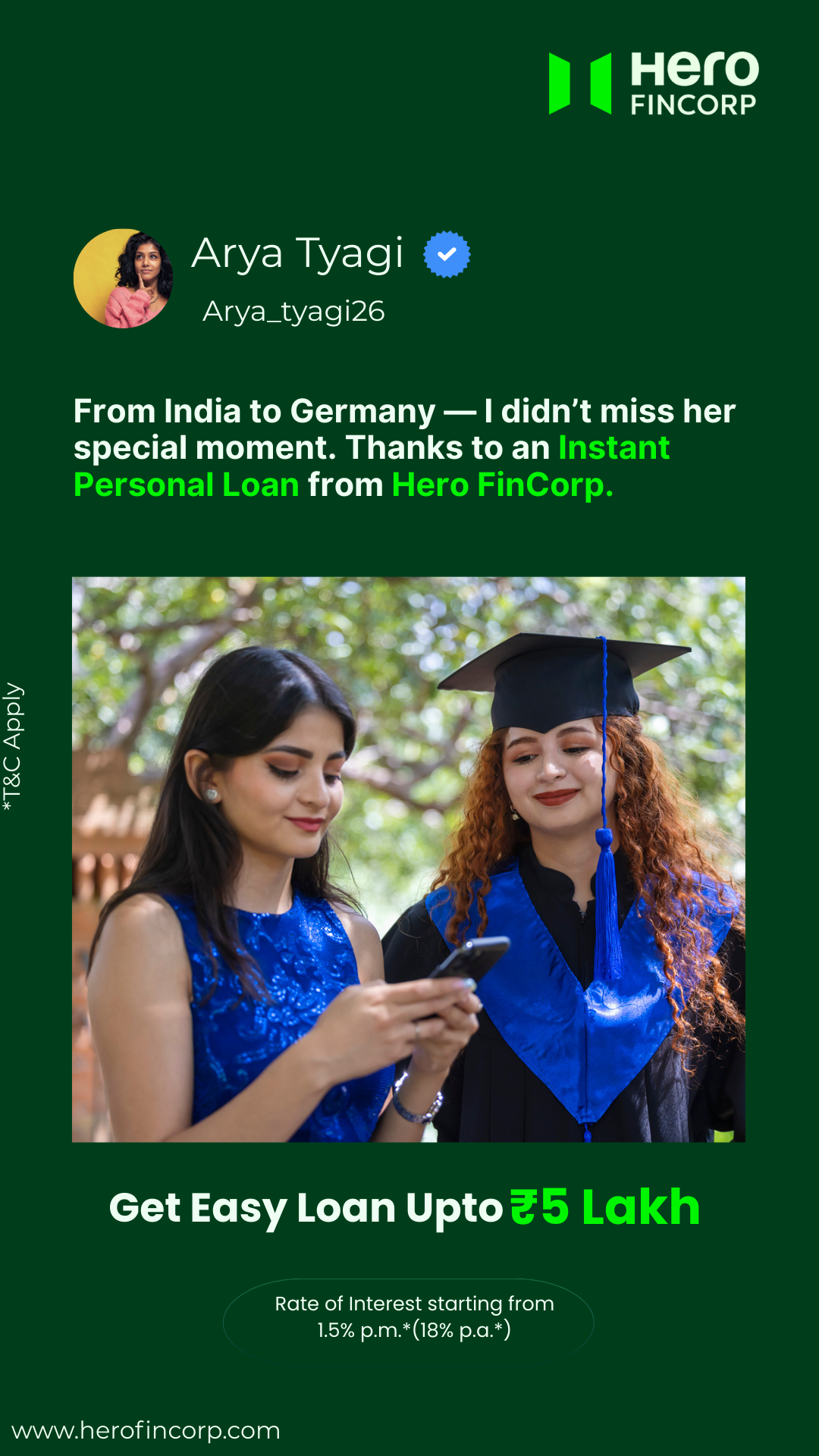 Hero FinCorp Facebook ad