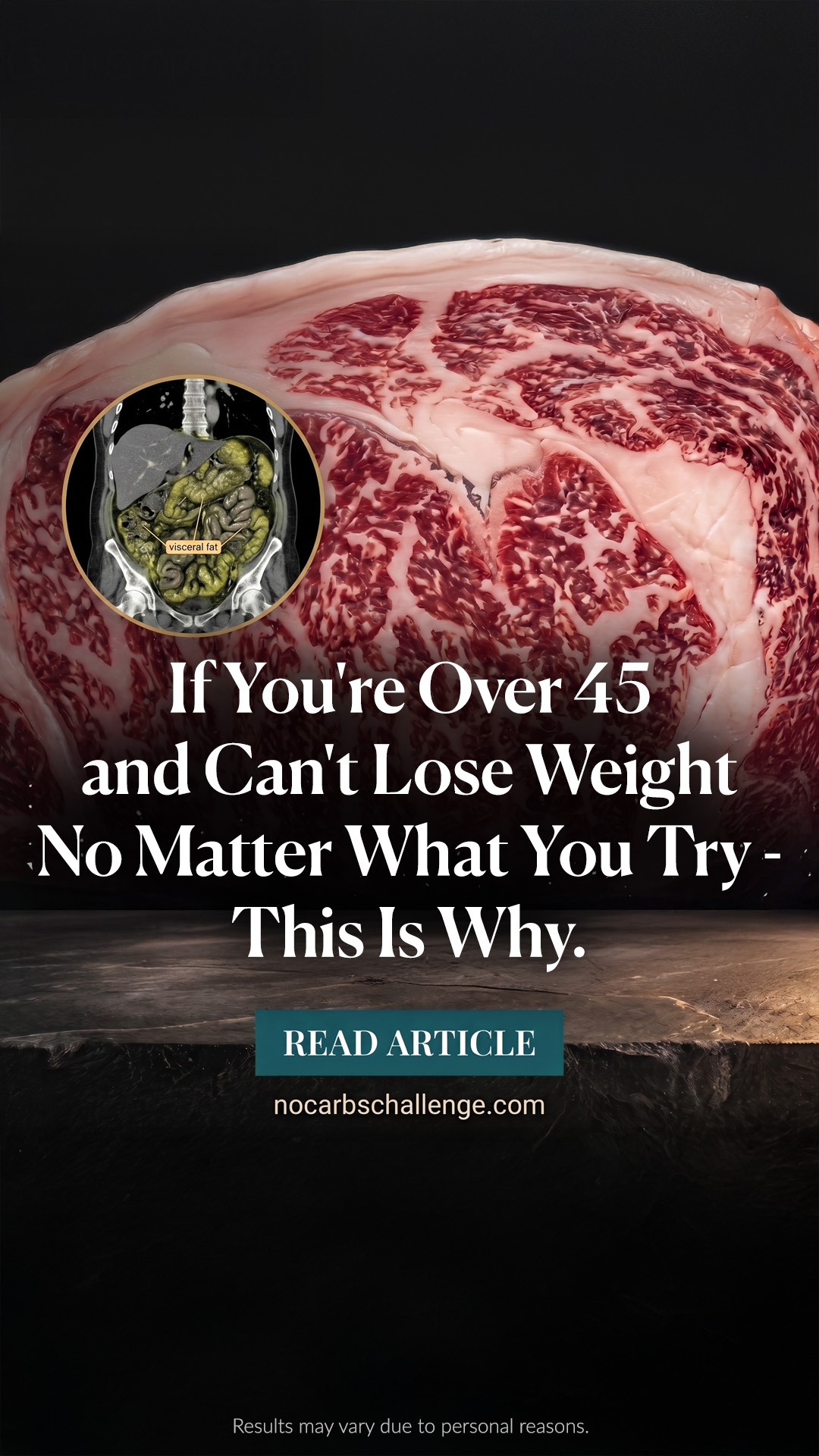 No Carbs Challenge Facebook ad