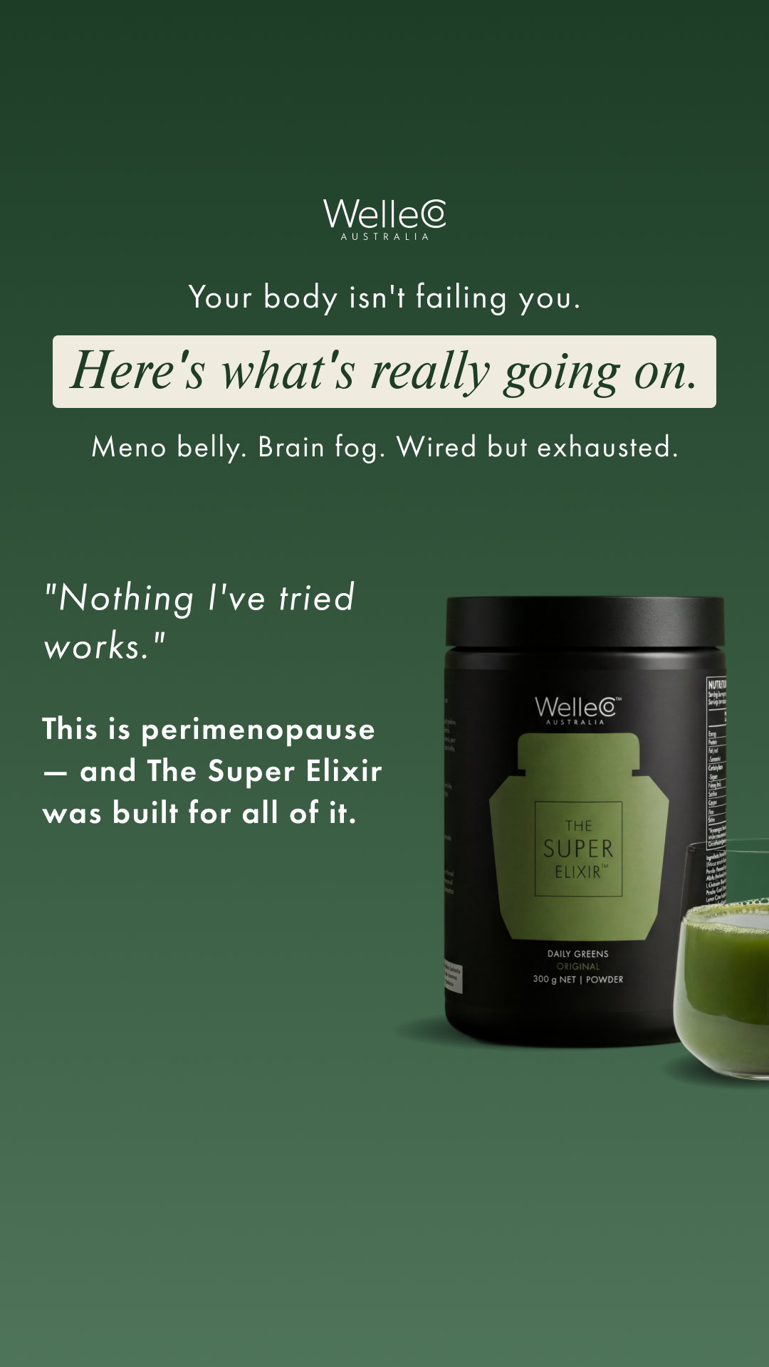 WelleCo Facebook ad