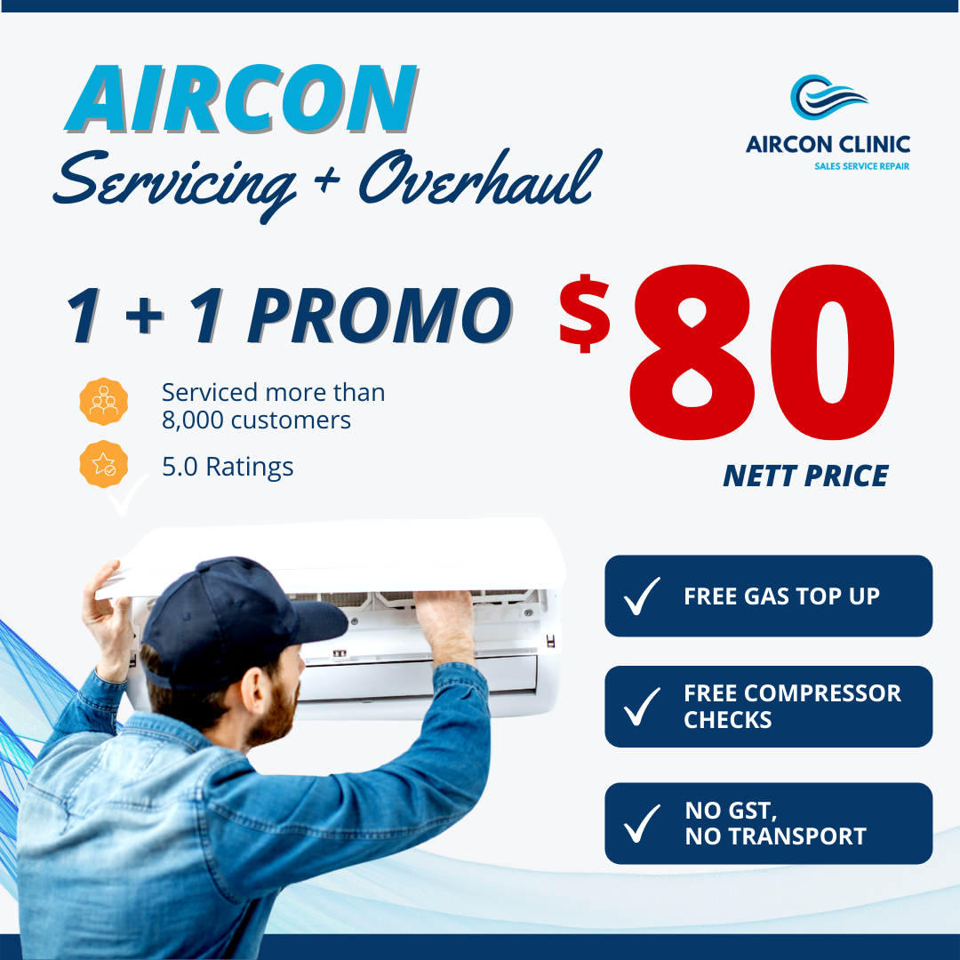 Aircon Clinic Singapore Facebook ad: ๐ญ ๐๐ข๐ฅ ๐ญ ๐ฃ๐ฅ๐ข๐ ๐ข - ๐ญ ๐๐ป๐ถ๐ ๐๐ต๐ฒ๐บ๐ถ๐ฐ๐ฎ๐นโฆ