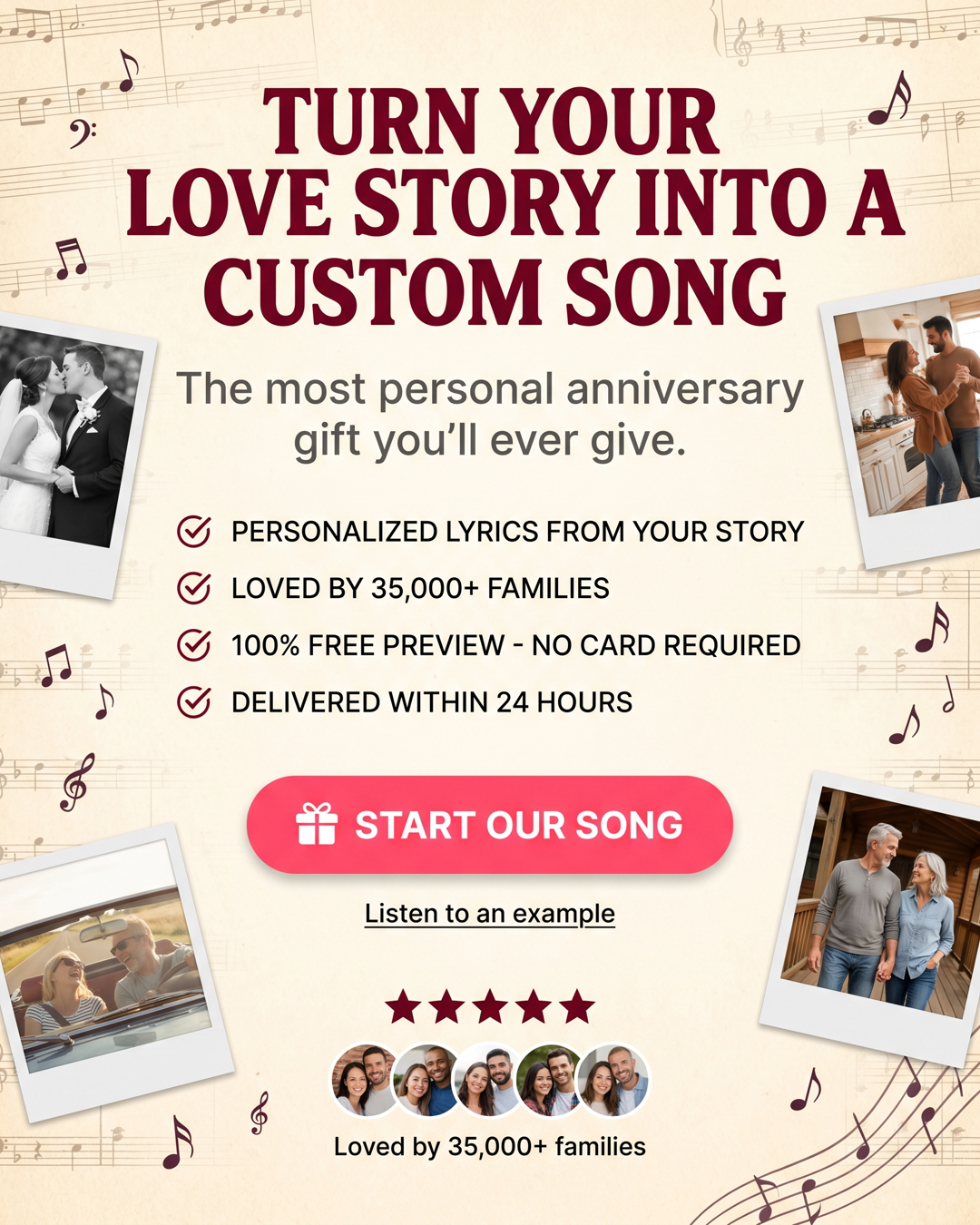 Forever Song Facebook ad