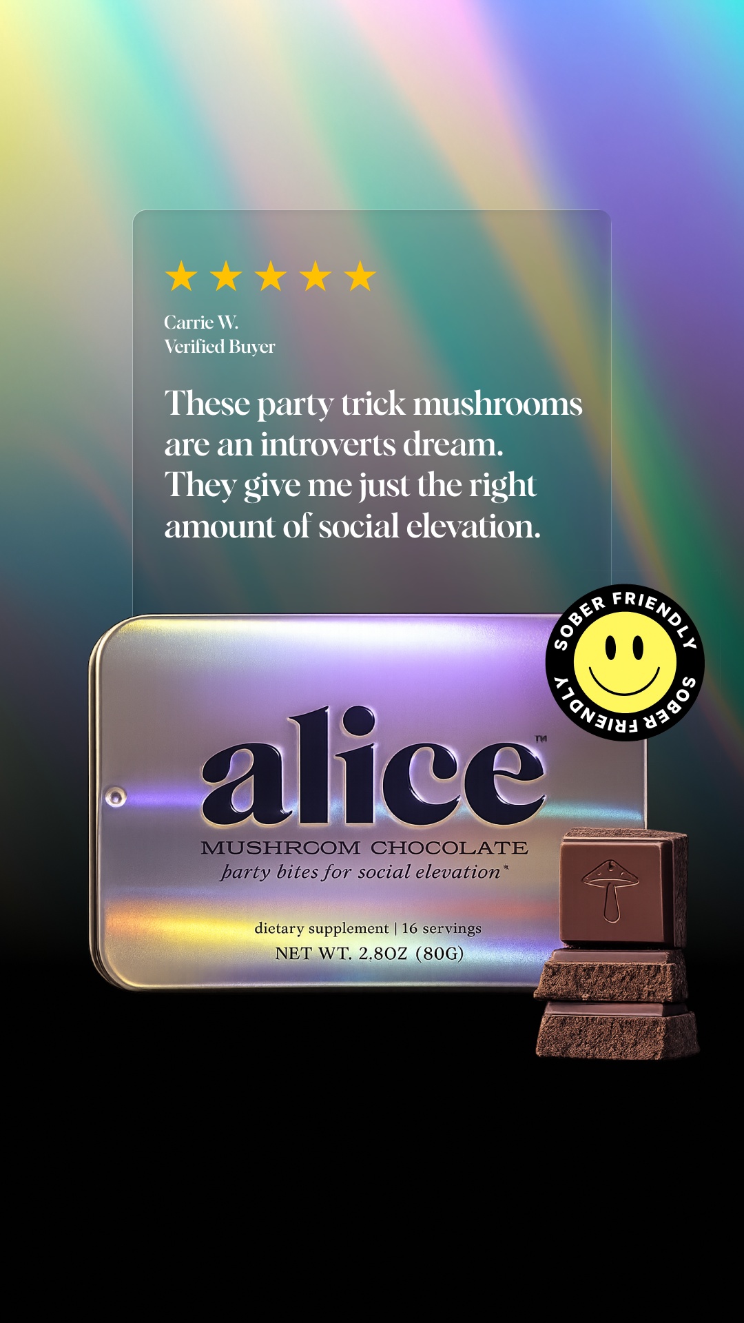 Alice Mushrooms Facebook ad