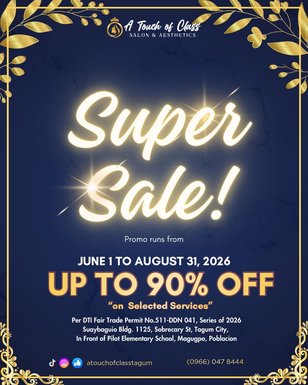 A Touch of Class Tagum Facebook ad