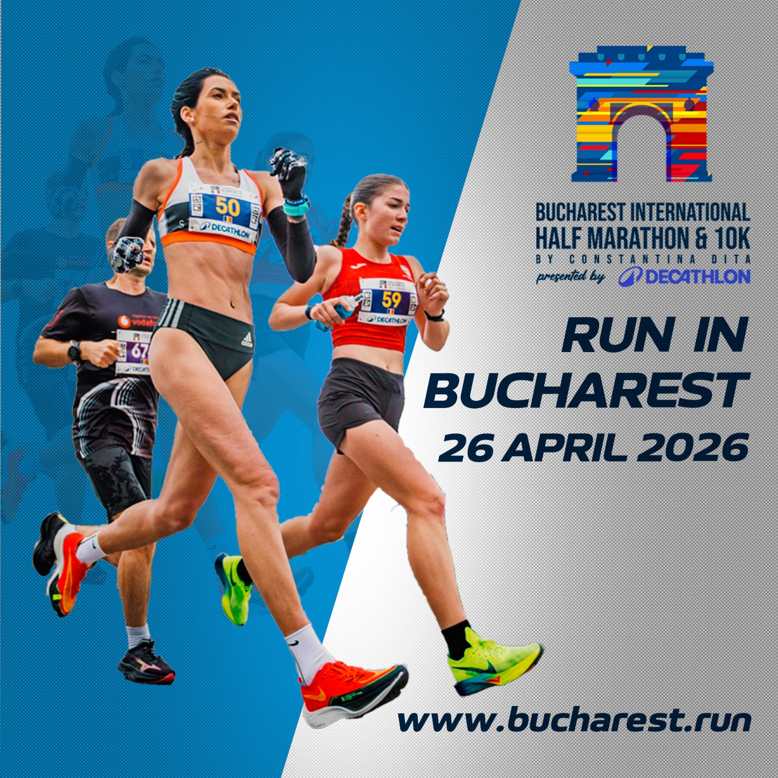 Bucharest International Half Marathon & 10K by Constantina Dita Facebook ad: Aleargă la ediția aniversară de 10 ani