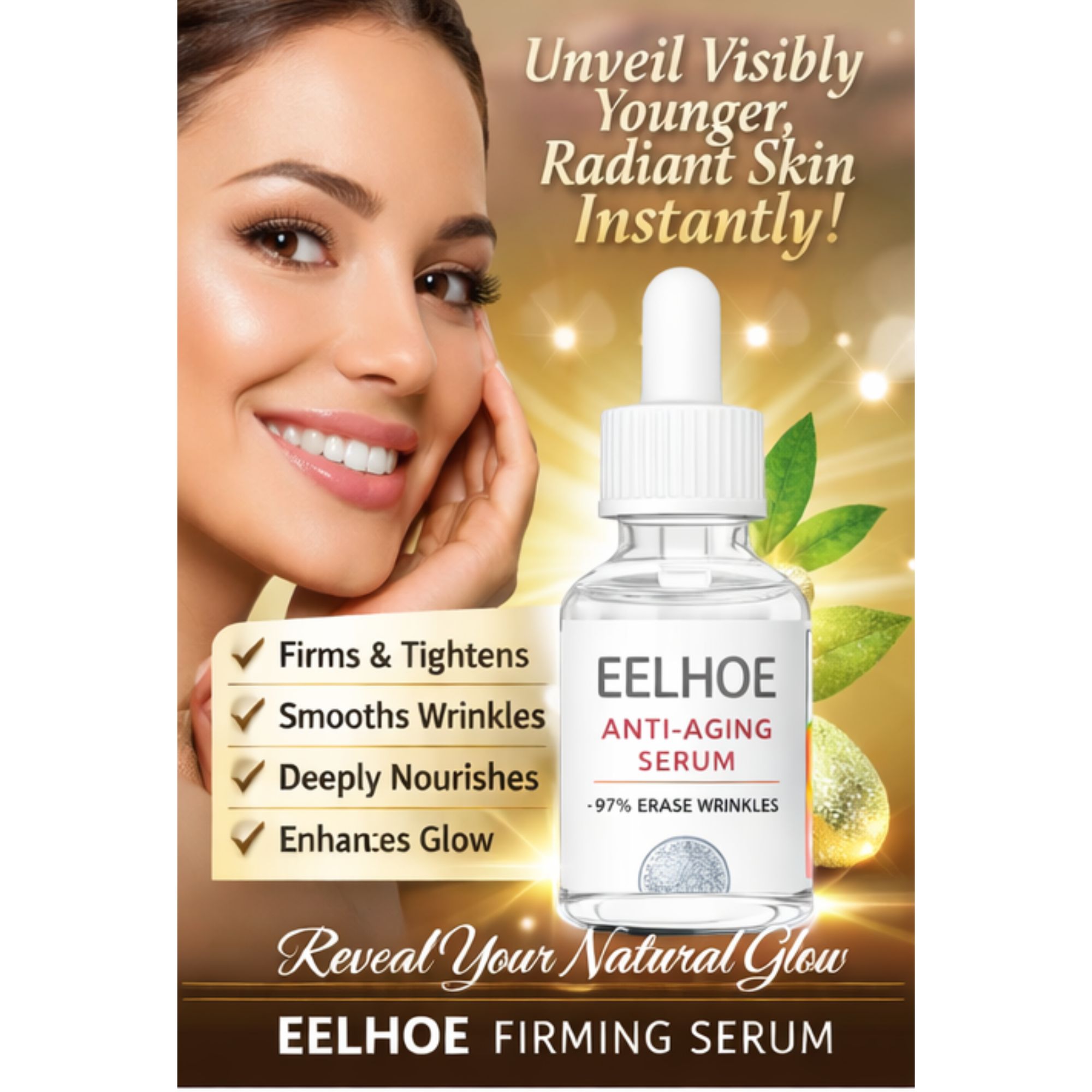 Golden Goods Facebook ad: Enhance serum absorption and boost circulation for glowing…
