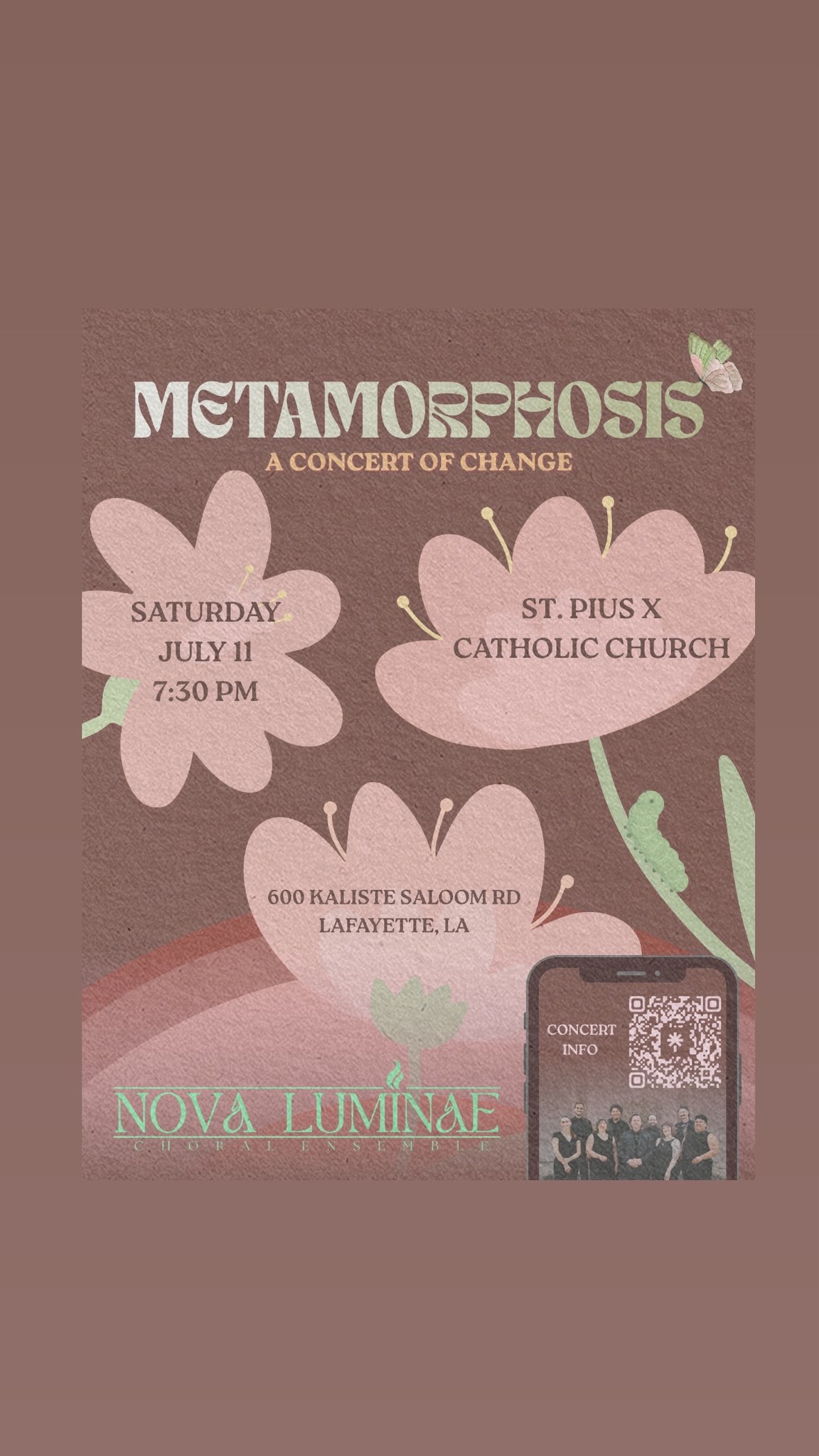 Nova Luminae Facebook ad: Metamorphosis: A Concert of Change
