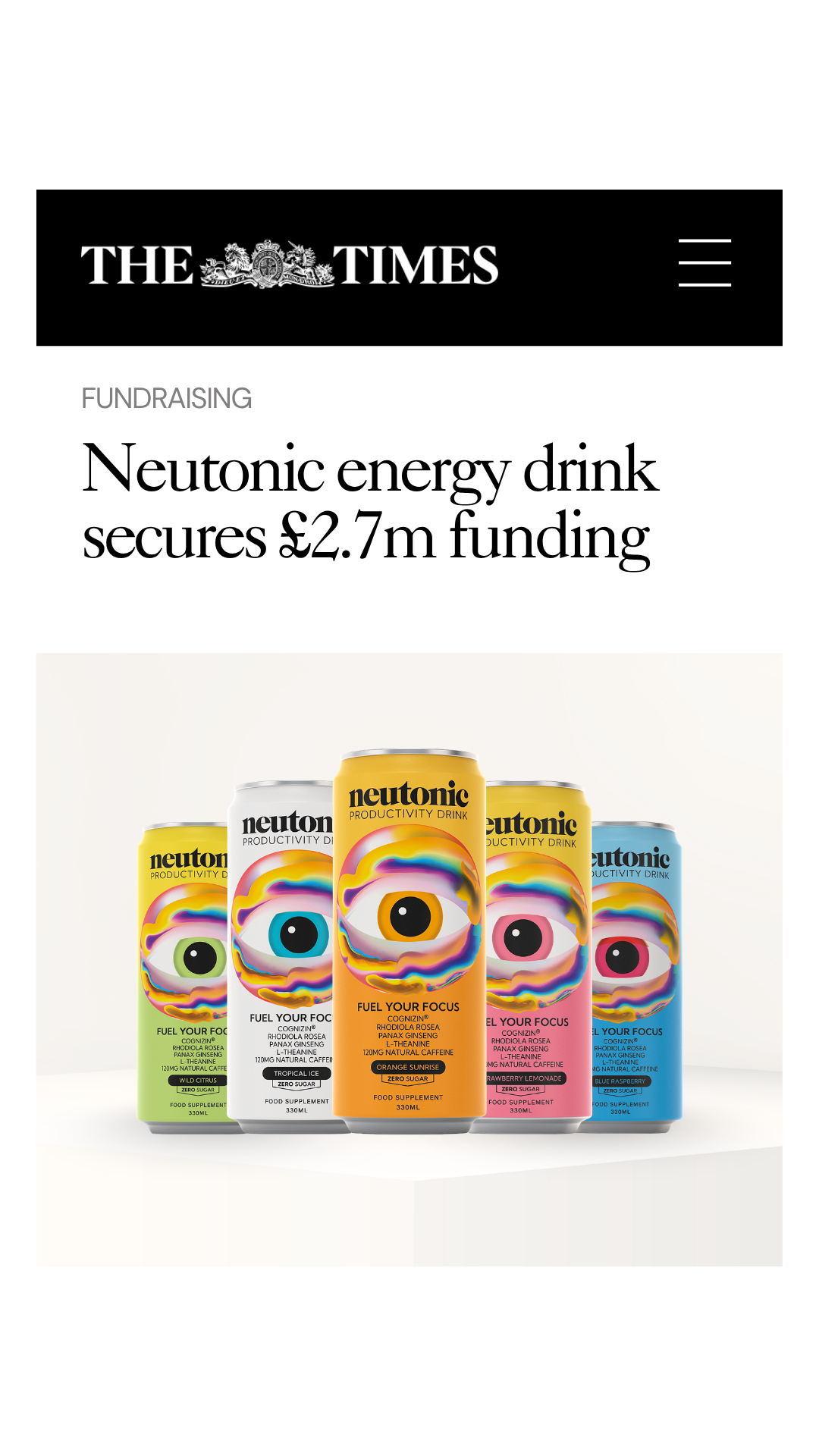 Neutonic Facebook ad