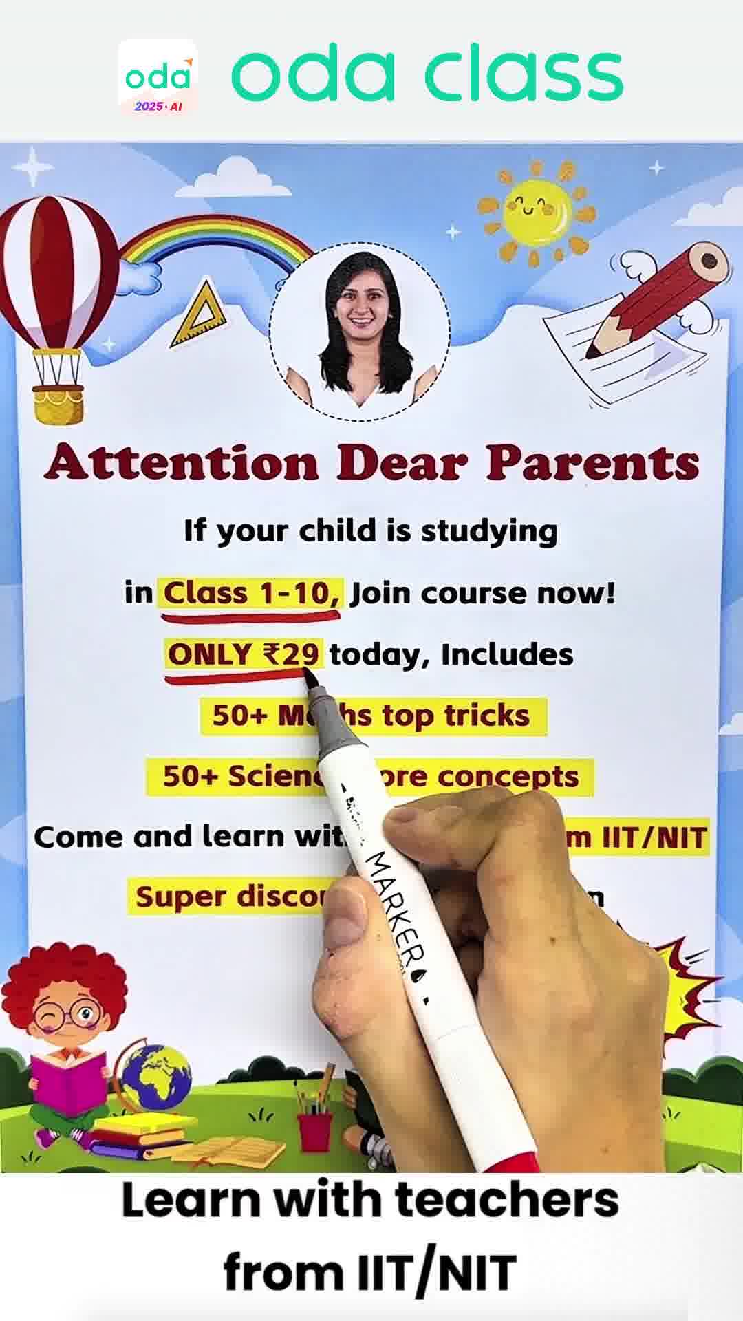 Oda Class Facebook ad: 5x Growth Camp