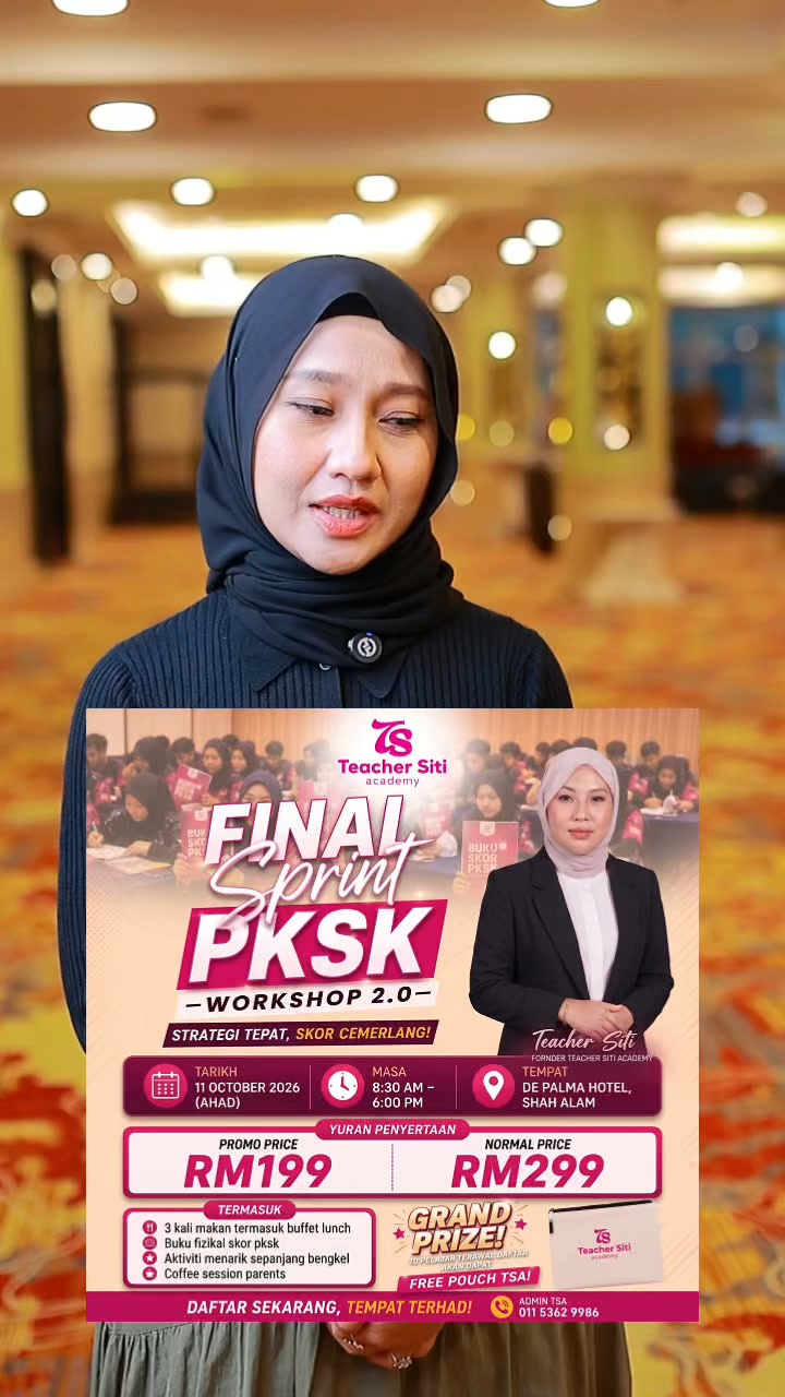 Teacher Siti Academy Facebook ad: Balik saja dari bengkel PKSK, anak terus tunjuk…