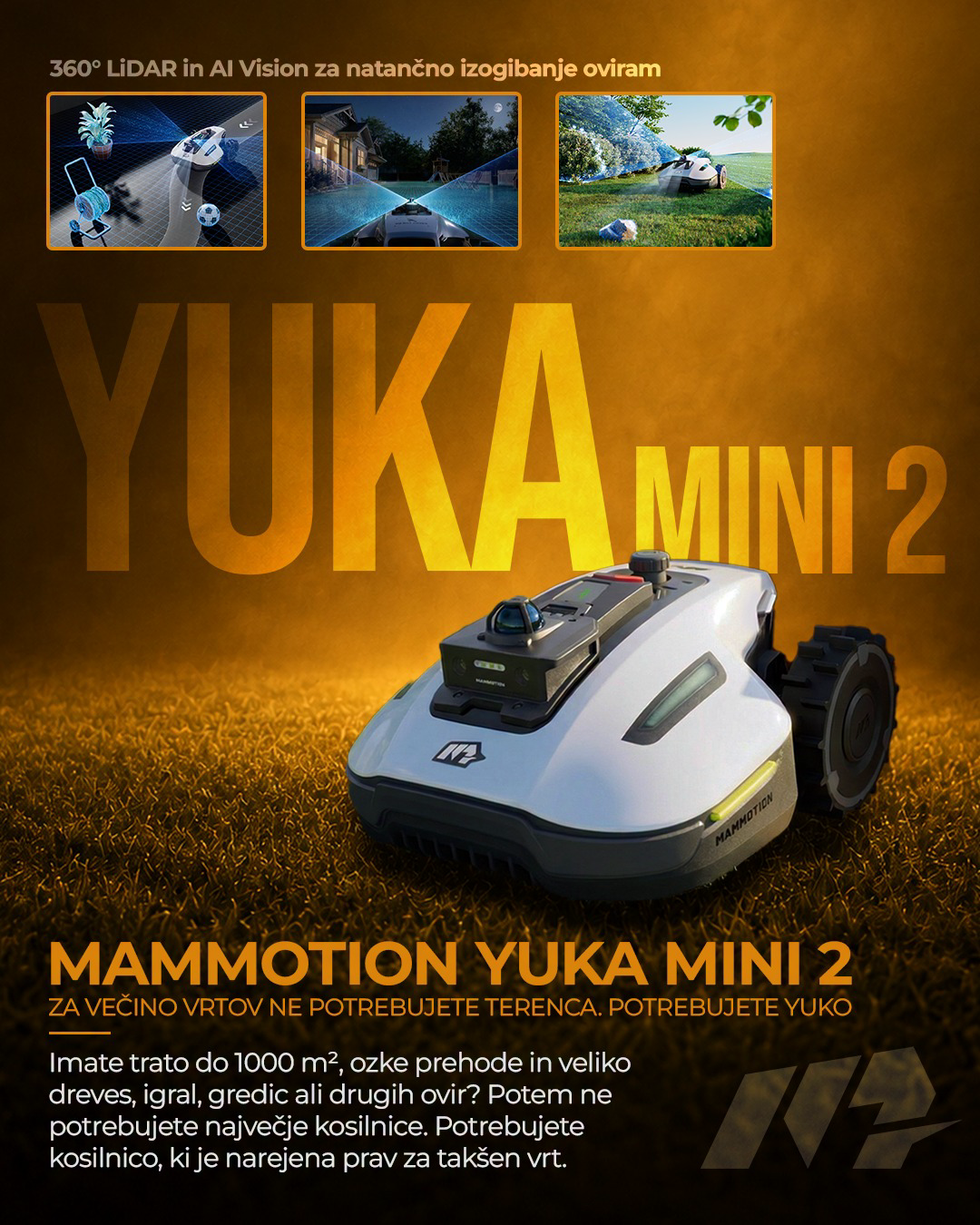 Mammotion Slovenija Facebook ad: MAMMOTION YUKA MINI 2
