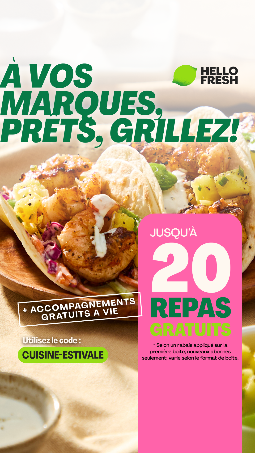 HelloFresh Facebook ad