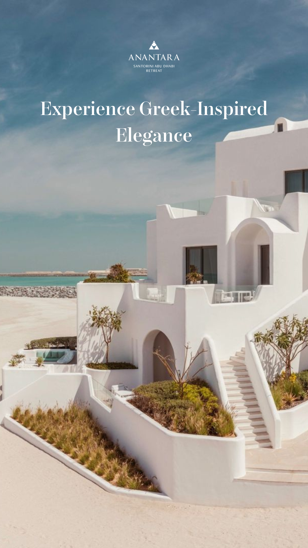 Anantara Santorini Abu Dhabi Facebook ad