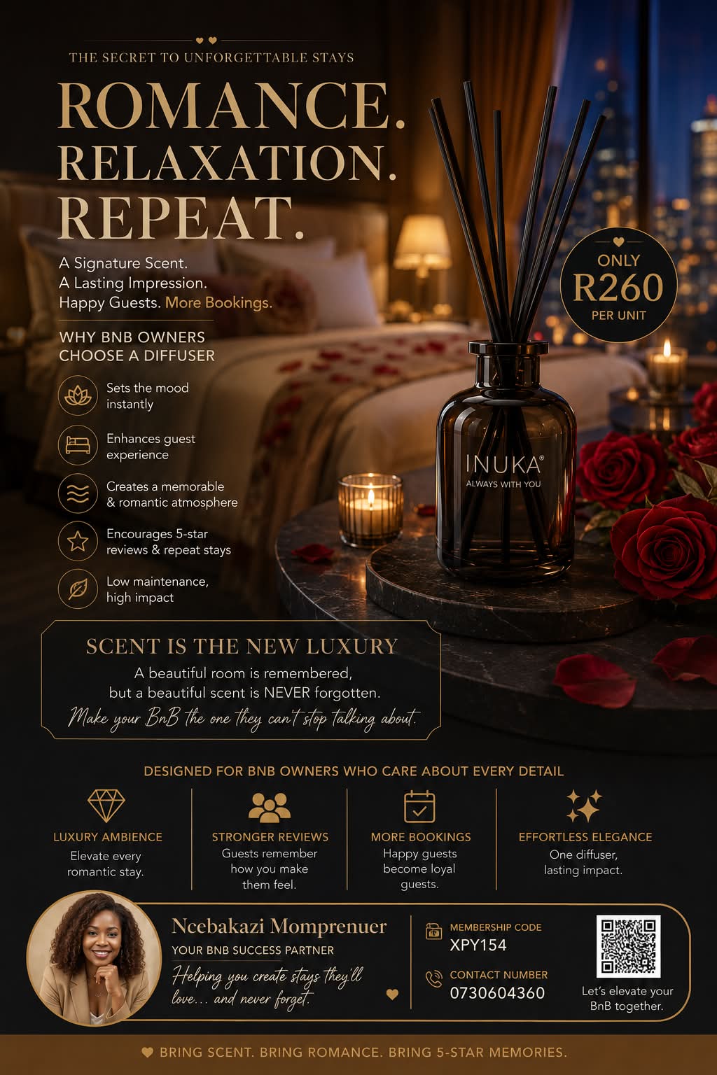 Inuka by Ncebakazi Facebook ad: CREATE AN EXPERIENCE YOUR GUESTS WILL NEVER FORGET!