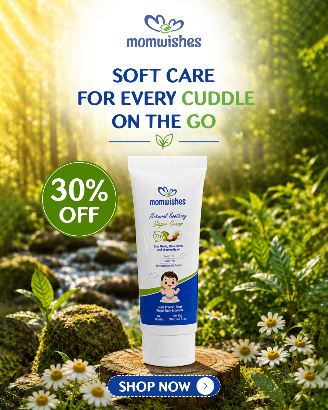 MomWishes Facebook ad: Get 30% OFF combo
