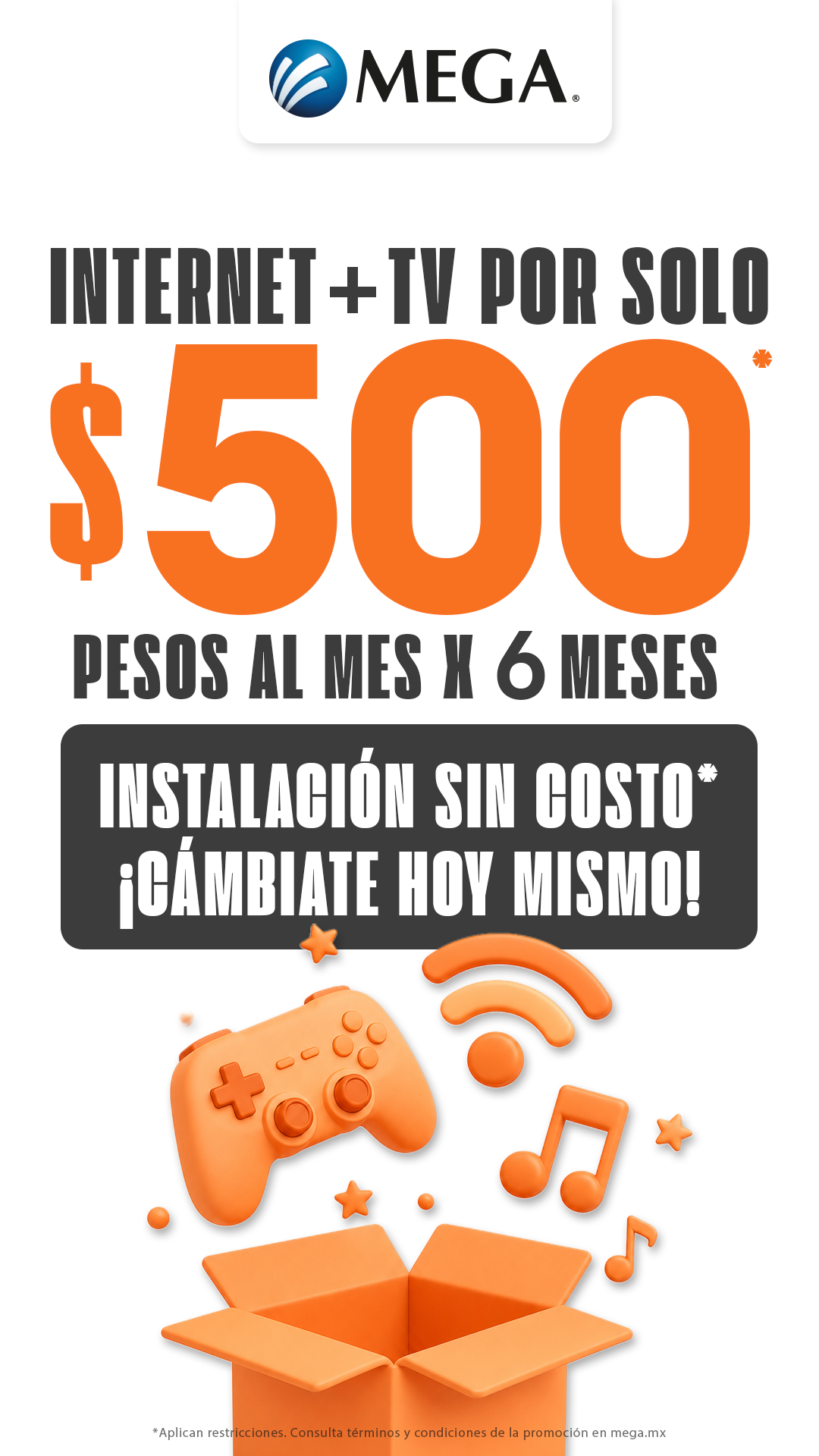 Megacable, Conectamos tu vida Facebook ad