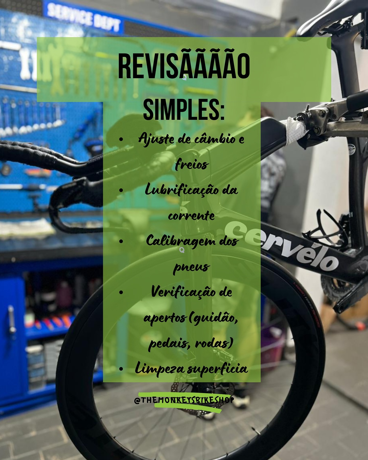 The Monkey's Bike Shop Facebook ad: Procurando um oficina para fazer revisão na sua…