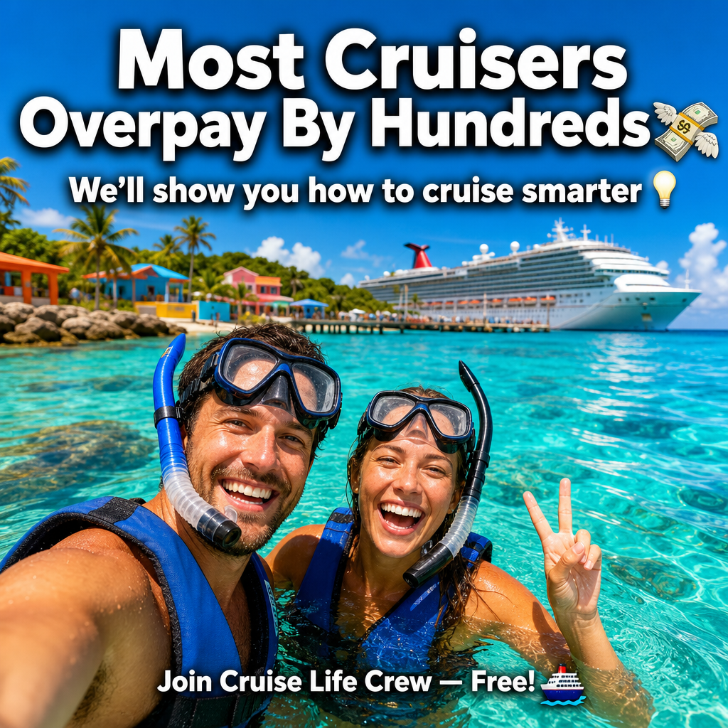 Cruise Life Crew Facebook ad: Cruise Lovers.Join Our Friendly Community!