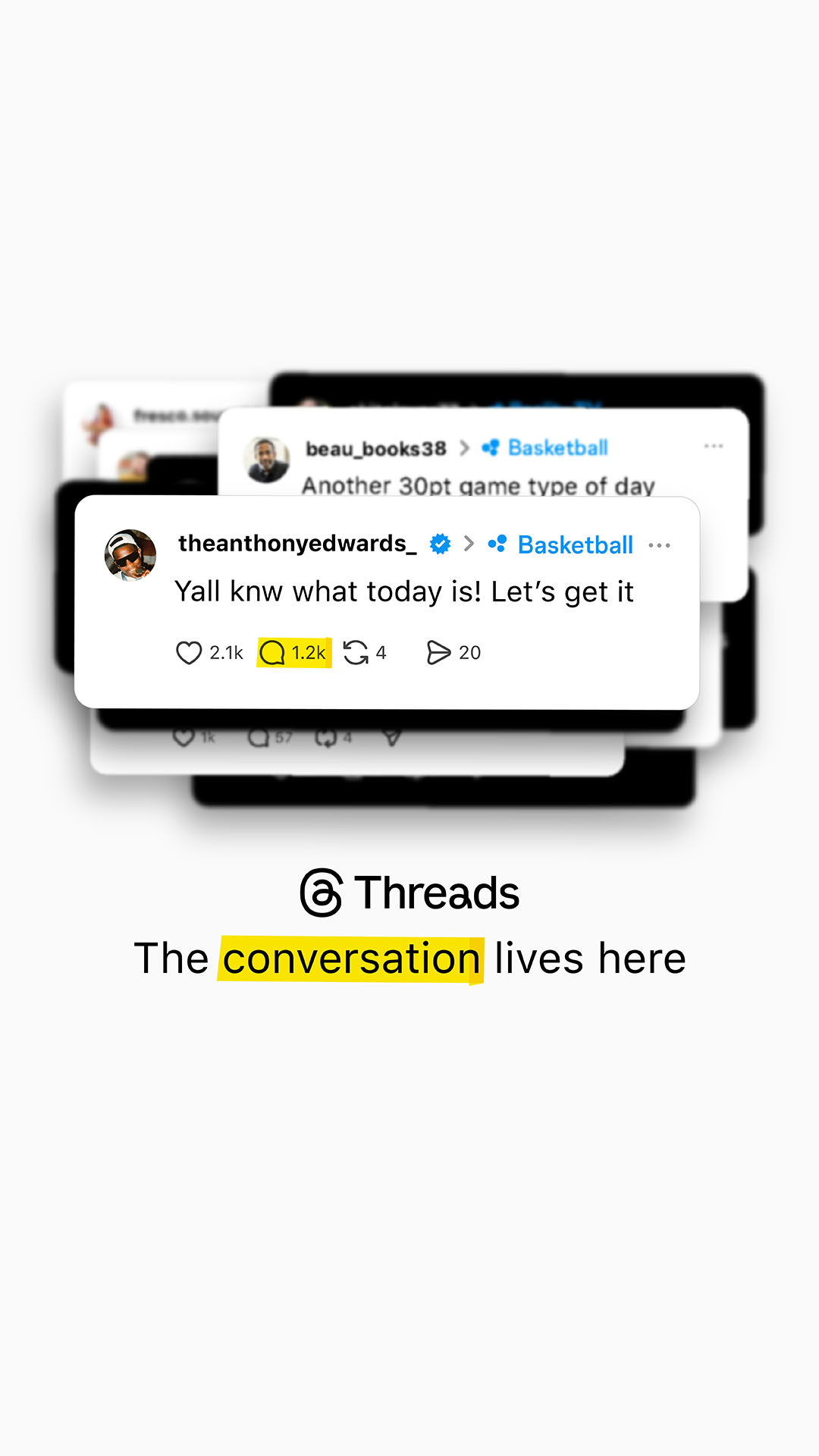 Threads, an Instagram app Facebook ad from Mar 10, 2026