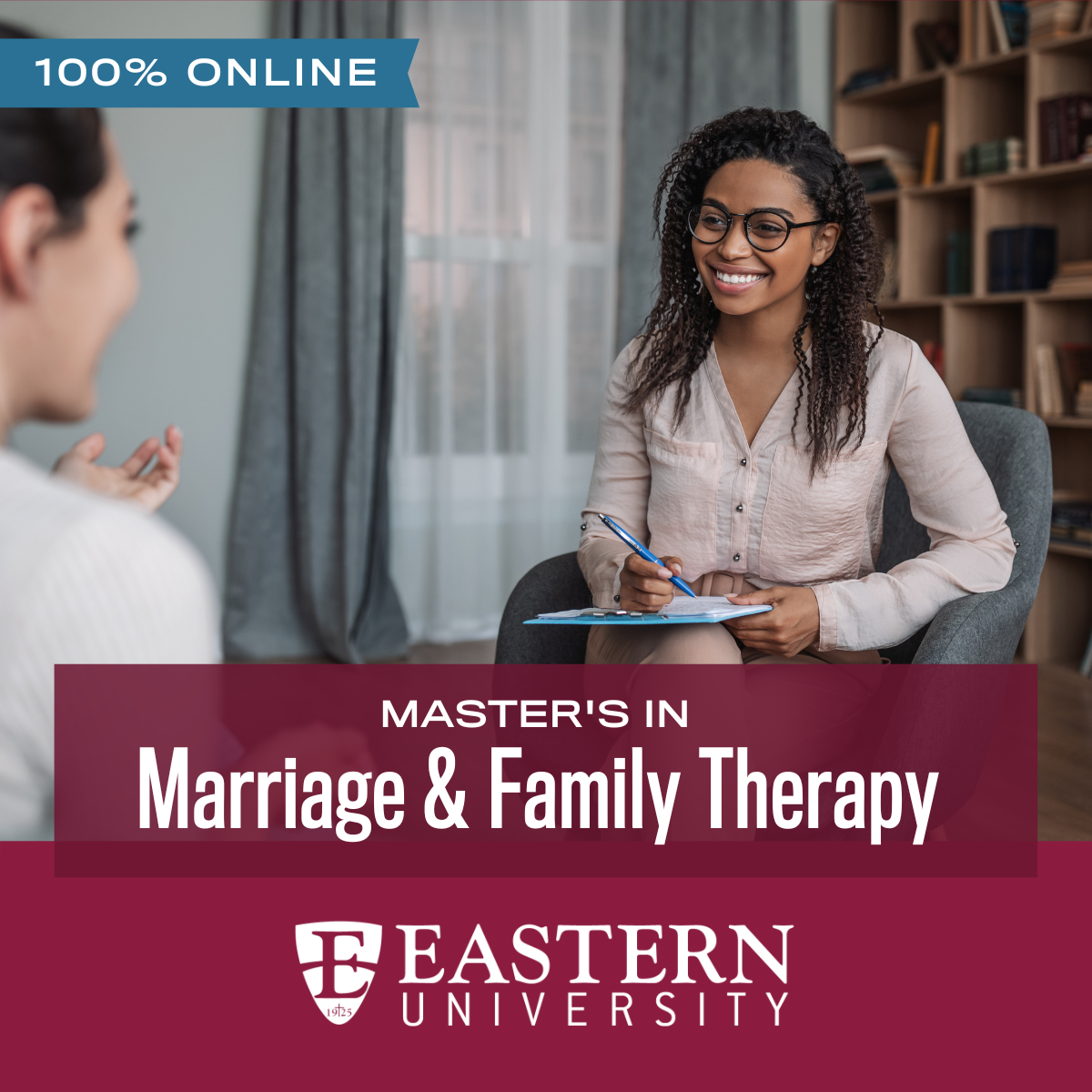 Eastern University Facebook ad: MA Marriage & Family Therapy