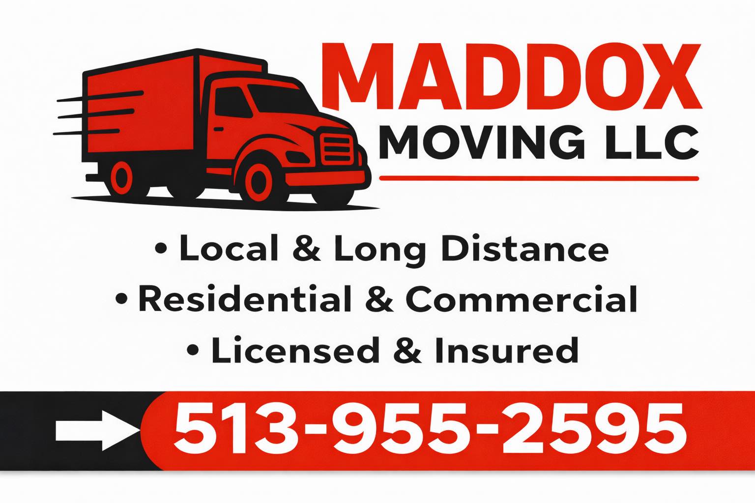 Maddox Moving LLC Facebook ad: Moving soon?