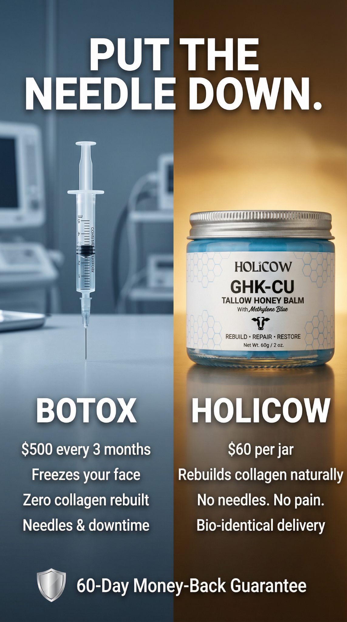 Holicow Facebook ad: See Results Or Your Money Back