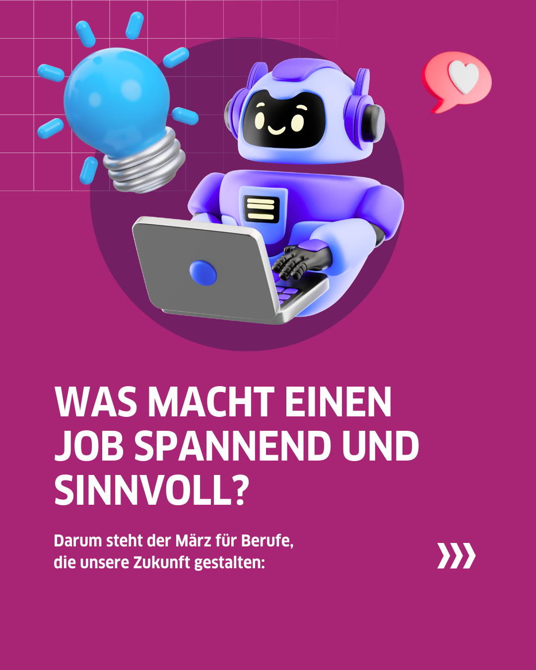 Zukunftsindustrie Facebook ad: Was ist dir bei deinem Job wichtig?