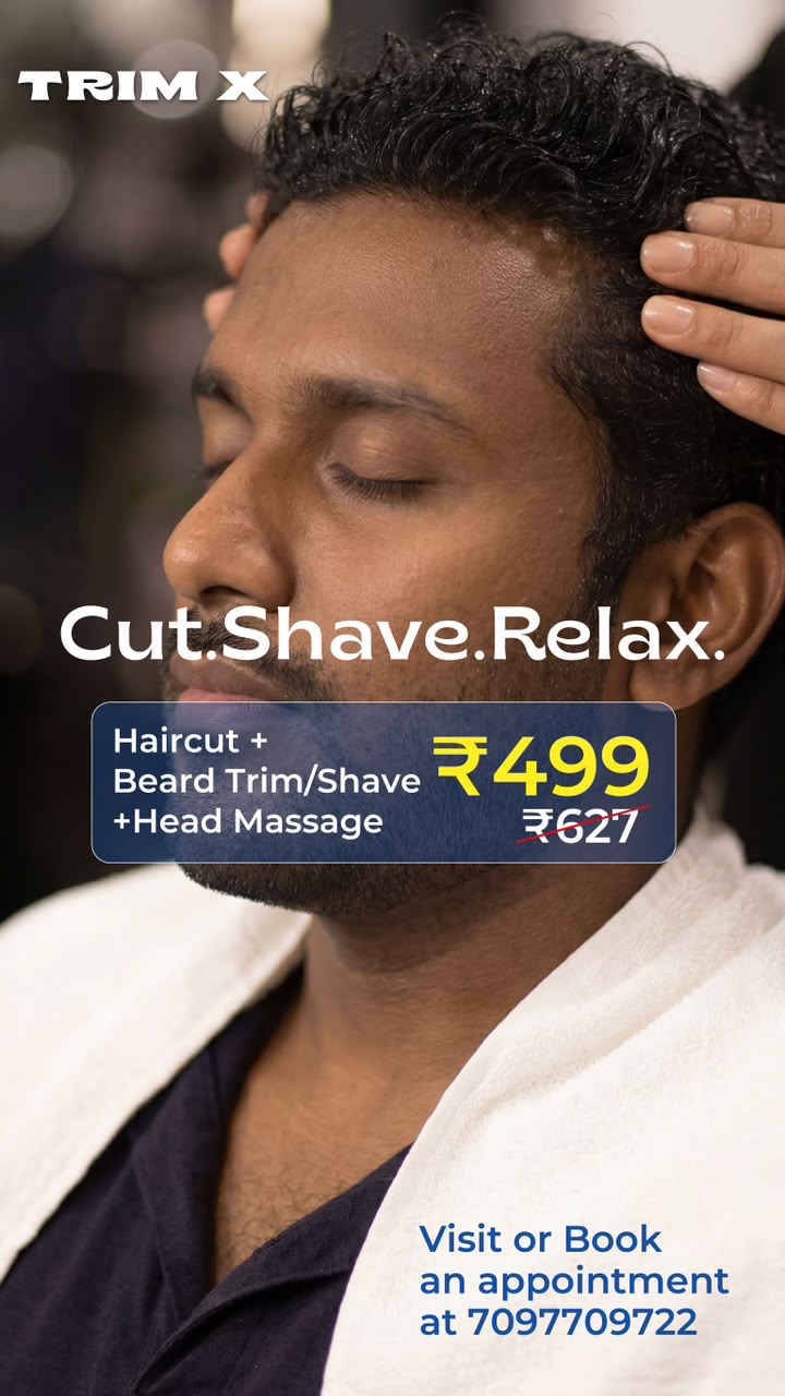 TrimX Men's Salon Facebook ad: WhatsApp Now to Claim Your Discount Offer
