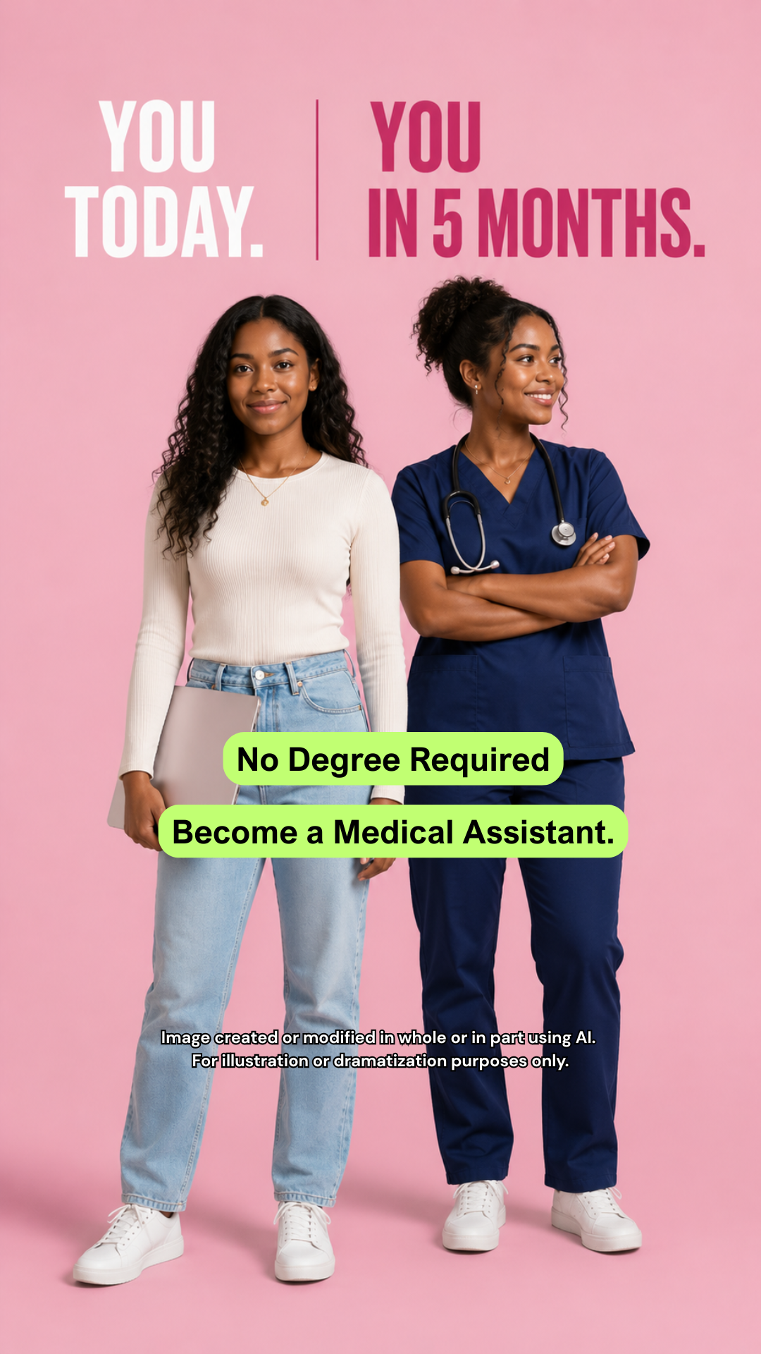 Stepful Facebook ad: Become a Medical Assistant Around Your Life