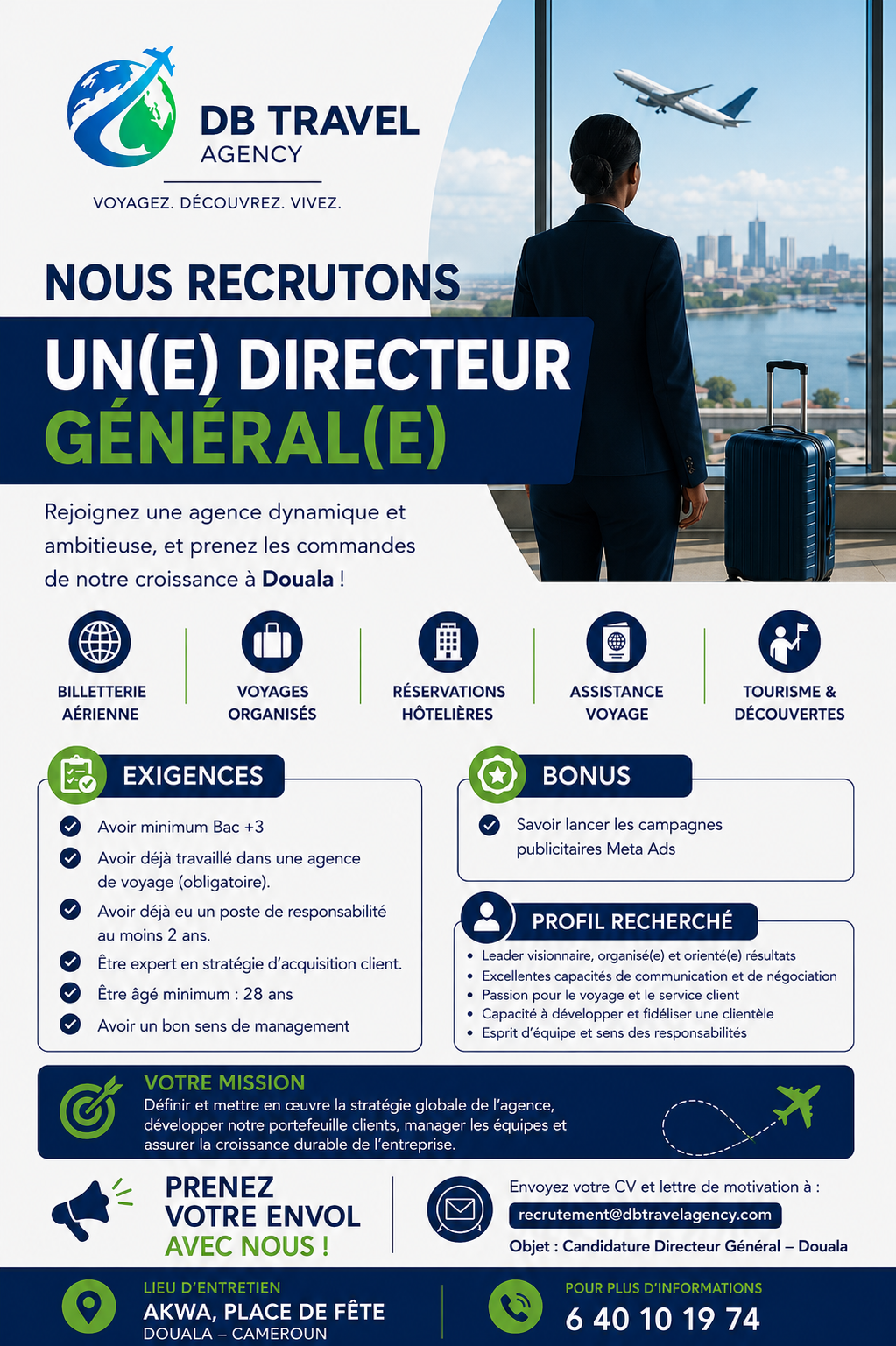 Db Digital Agency Facebook ad: DB TRAVEL AGENCY RECRUTE!