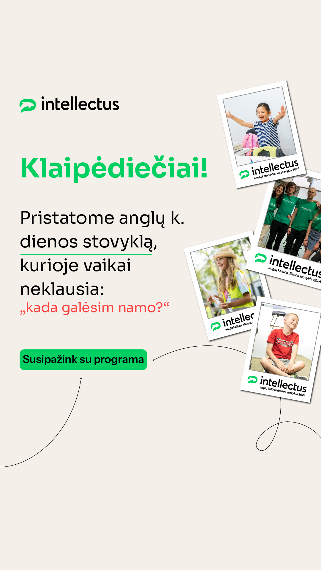 Anglų kalbos mokykla „Intellectus“ Facebook ad