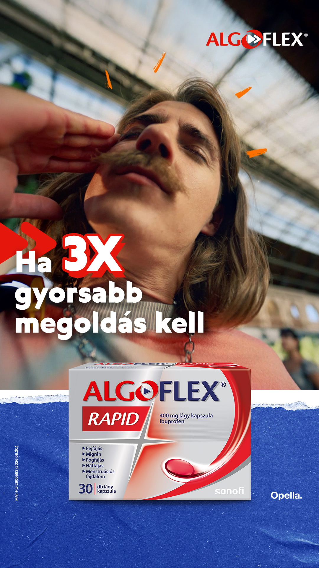 Algoflex Facebook ad: 3X gyorsabb felszívódás