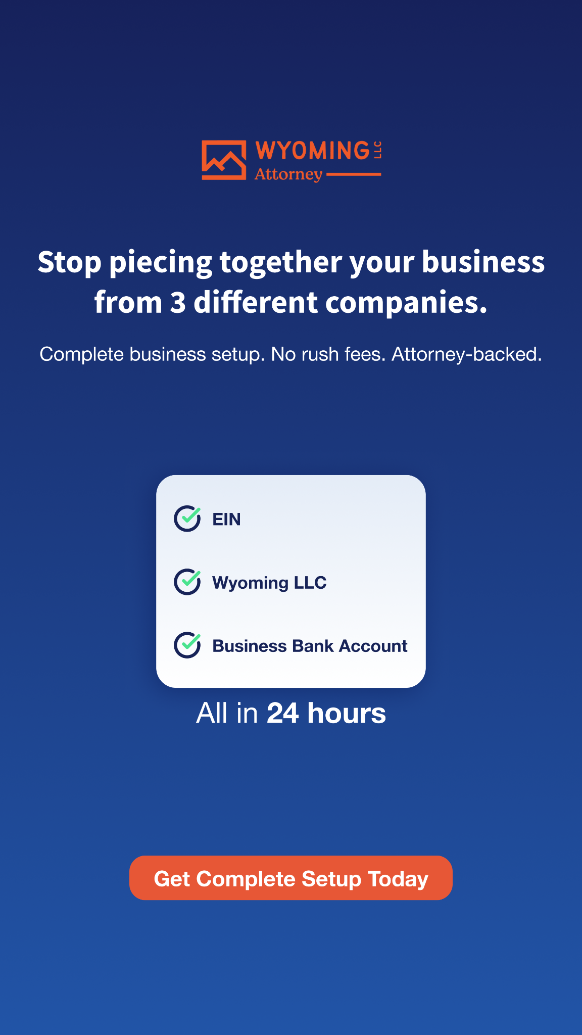 Wyoming LLC Attorney Facebook ad