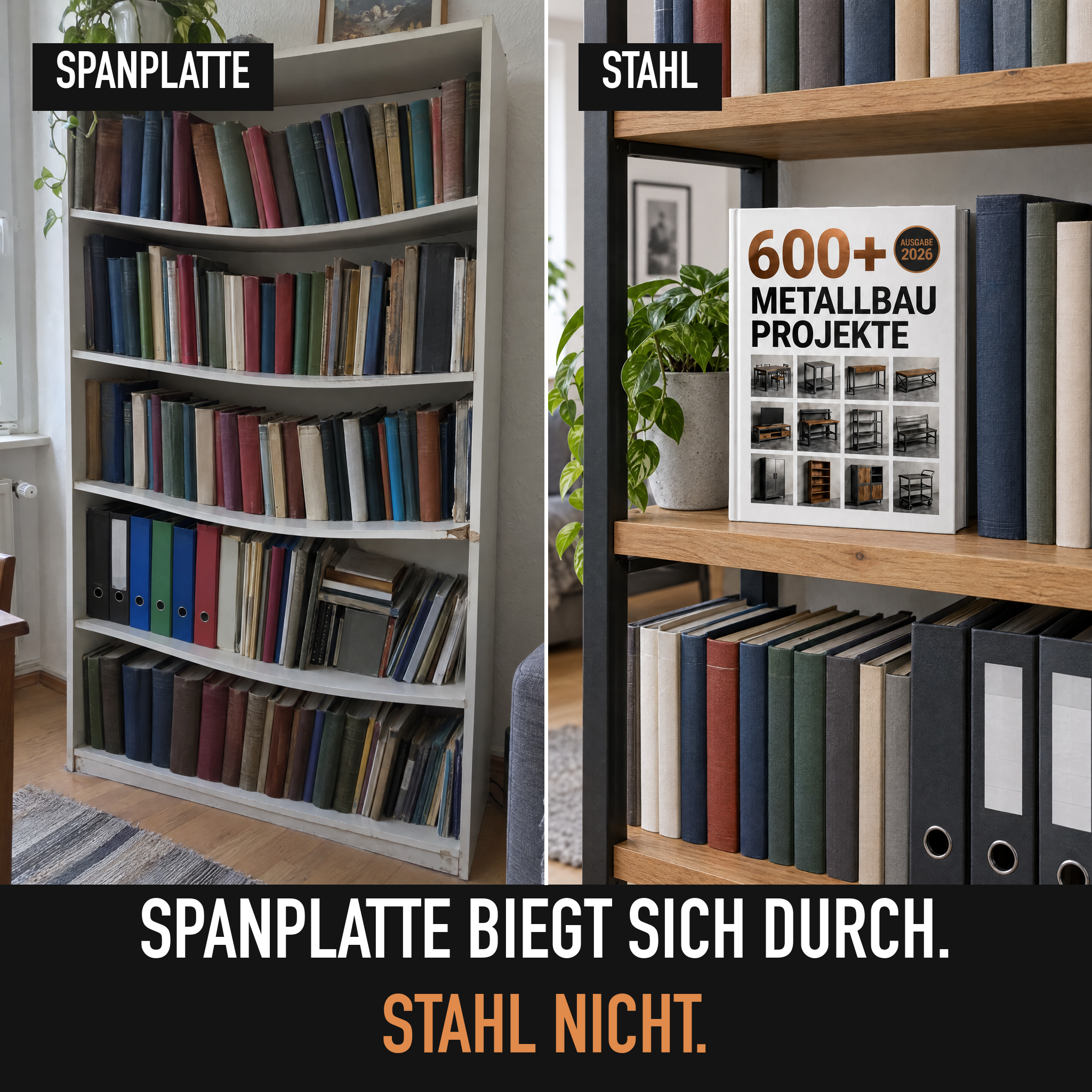 Master Crafts DIY Facebook ad: 600+ Metallbau Projekte
