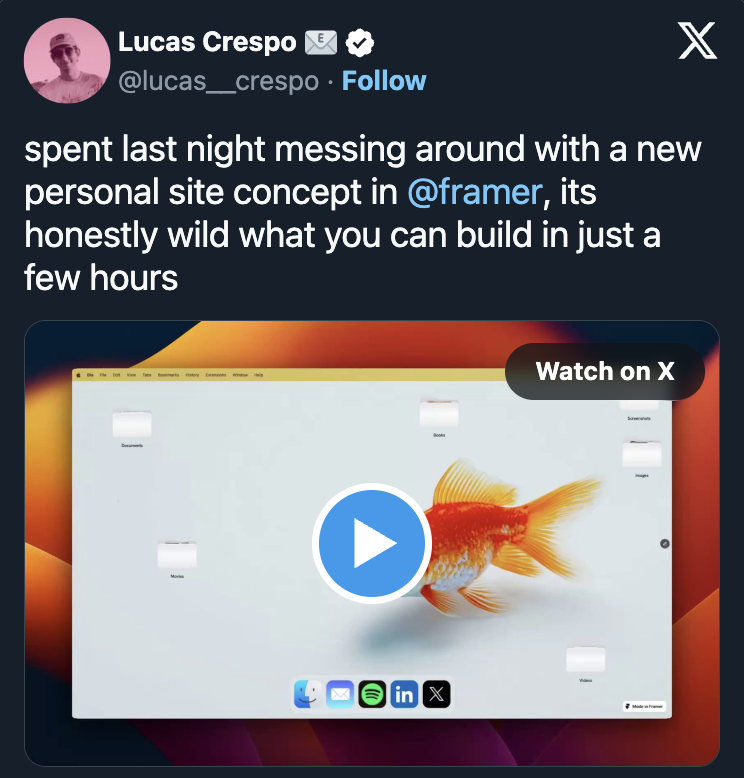 Framer Facebook ad