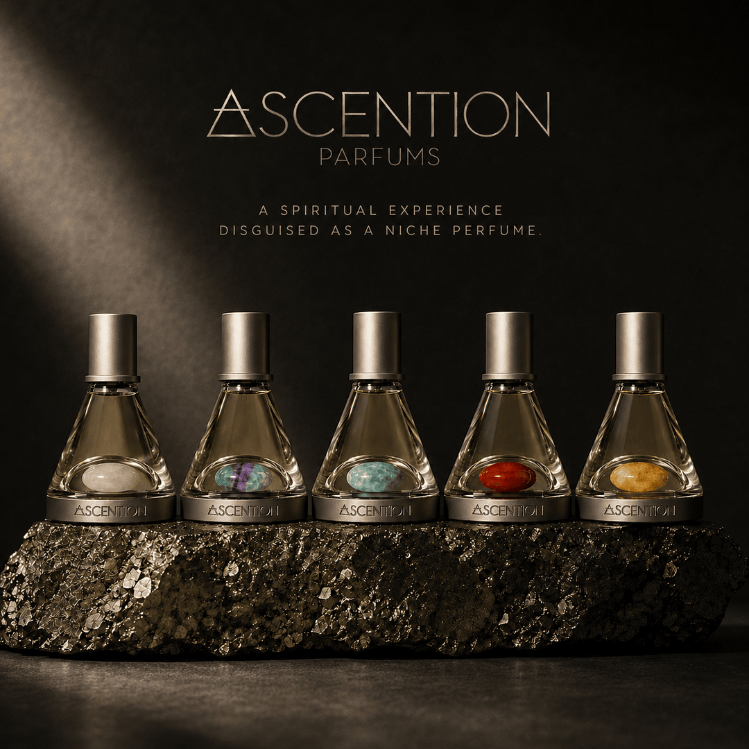 Ascention Parfums Facebook ad: Find Your Elixir.