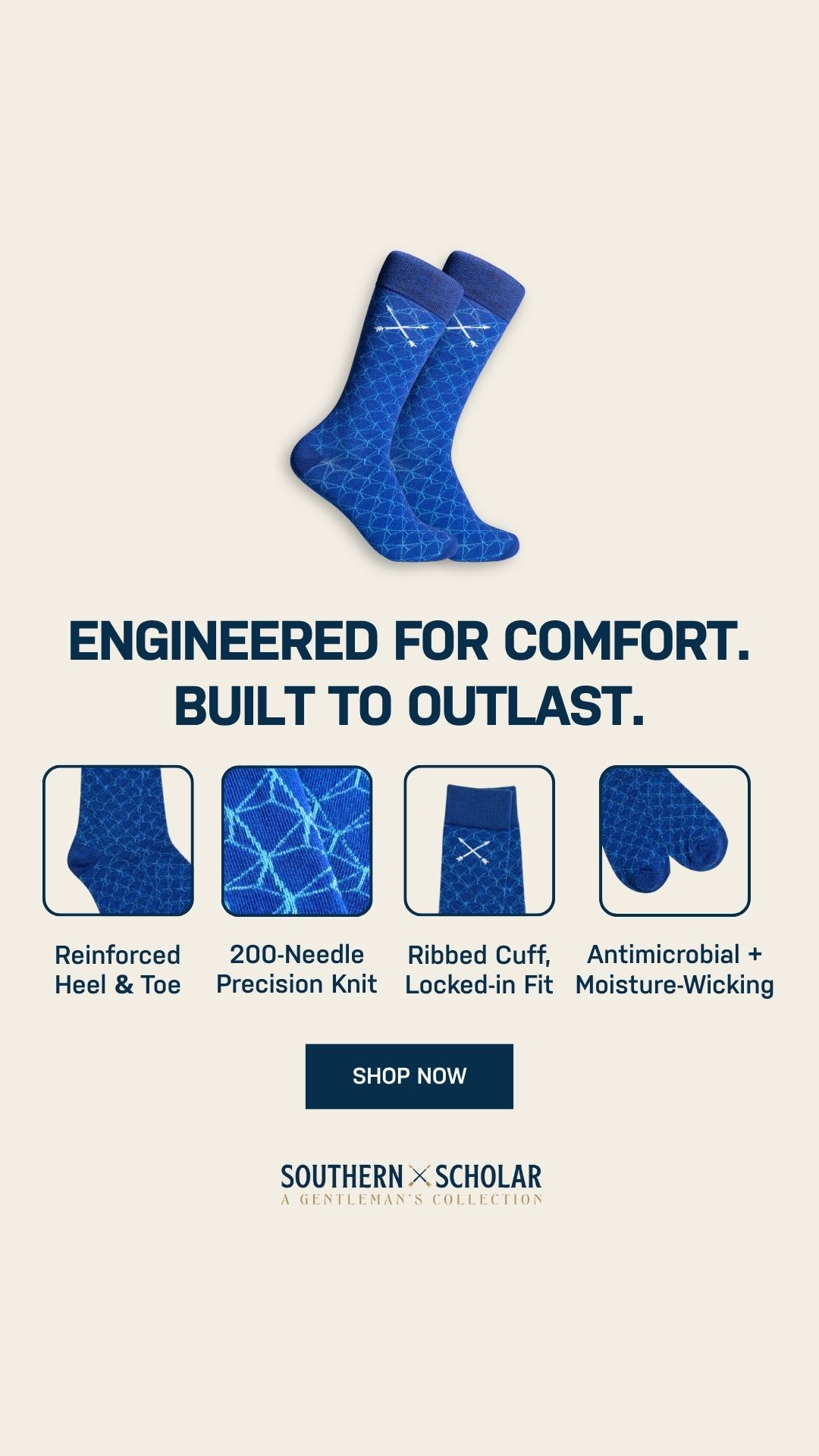 Southern Scholar Socks Facebook ad