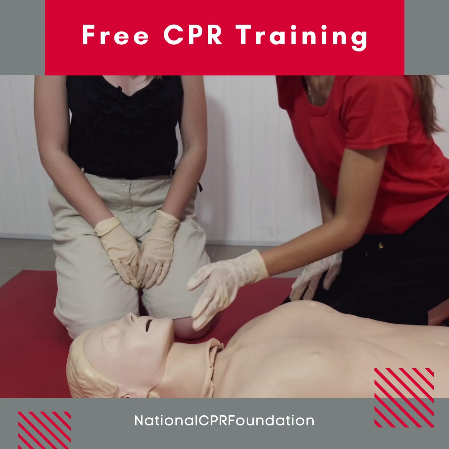 National CPR Foundation Facebook ad: Free CPR Training