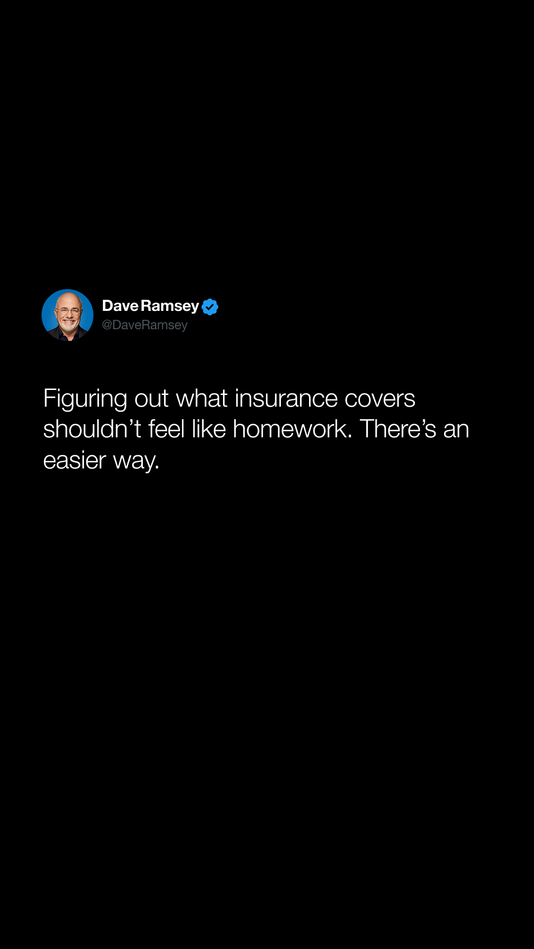 Dave Ramsey Facebook ad