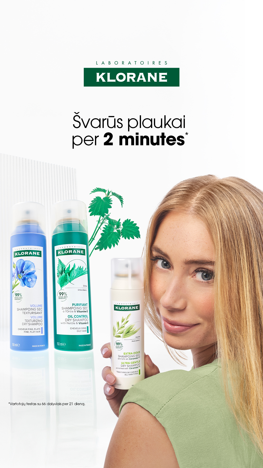 Klorane Lietuva Facebook ad from Jul 1, 2026