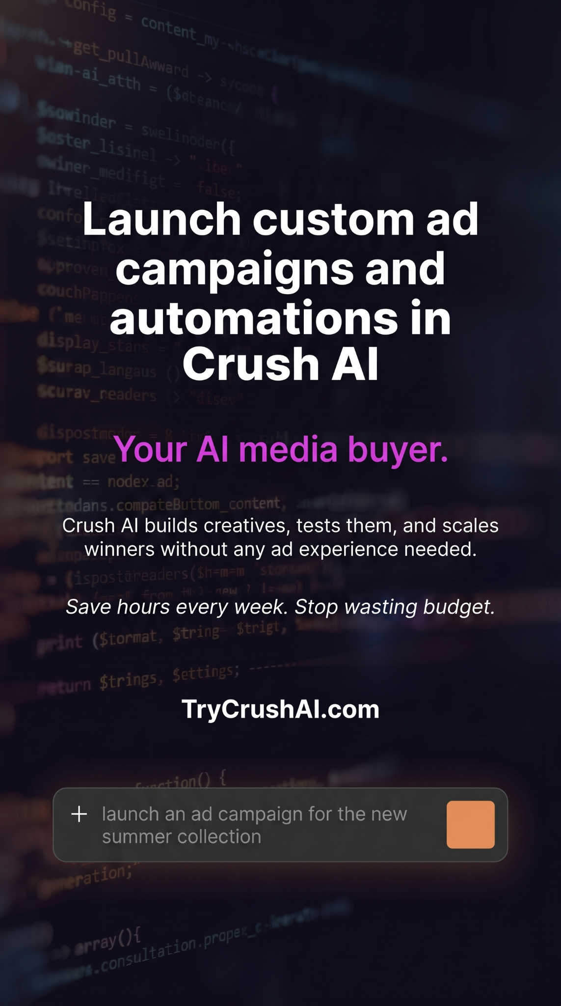 trycrush.ai Facebook ad