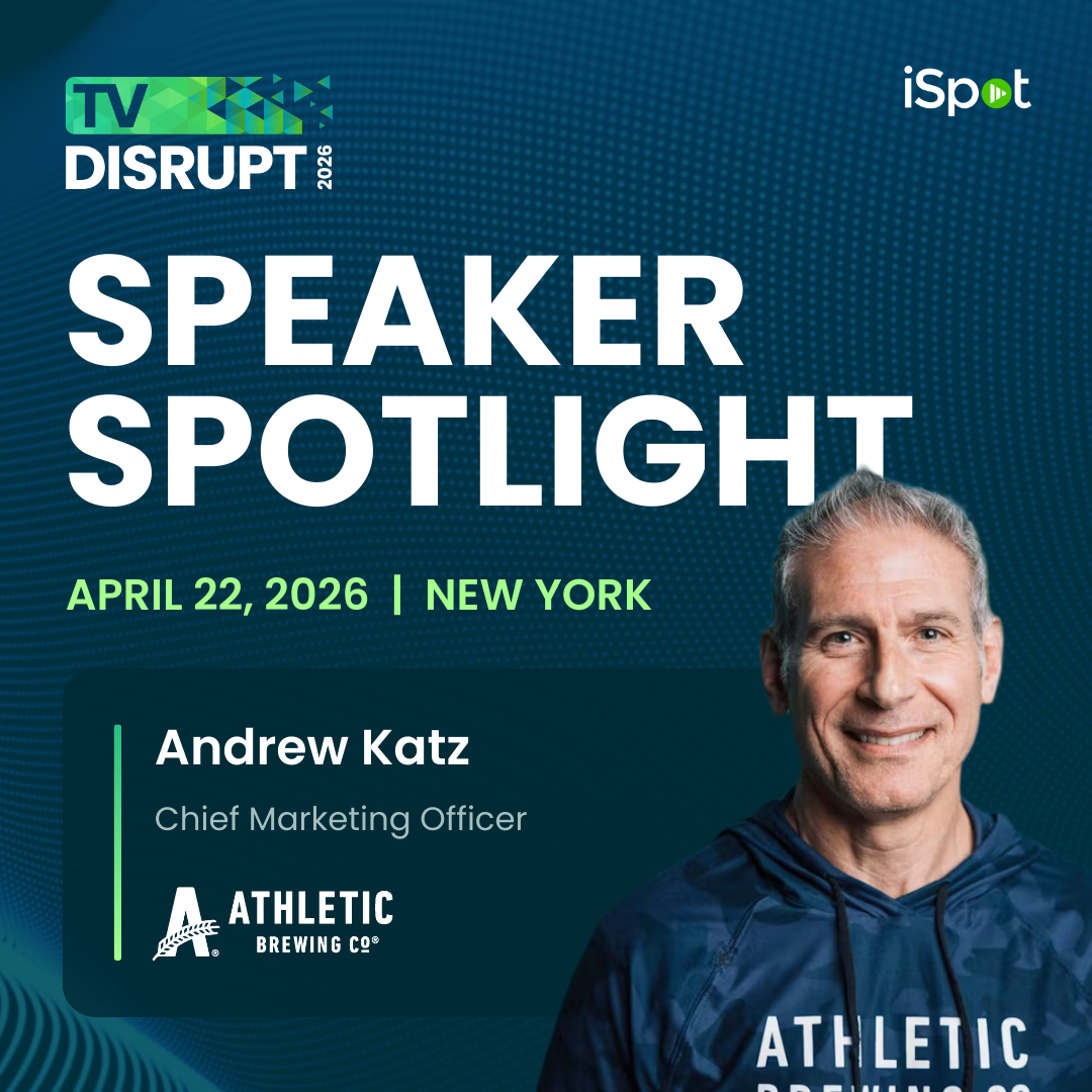 iSpot.tv Facebook ad: Secure Your Seat at TV Disrupt 2026