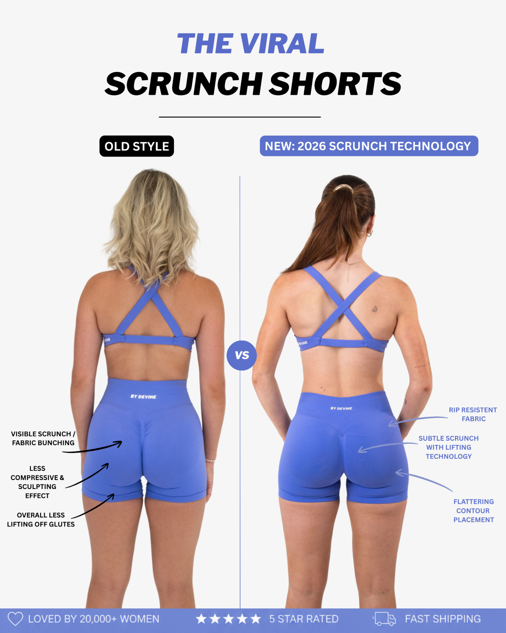 By Devine Co Facebook ad: BEST AND AFFORDABLE SCRUNCH SHORTS