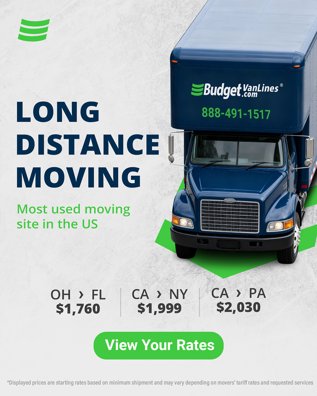Budget Van Lines Facebook ad