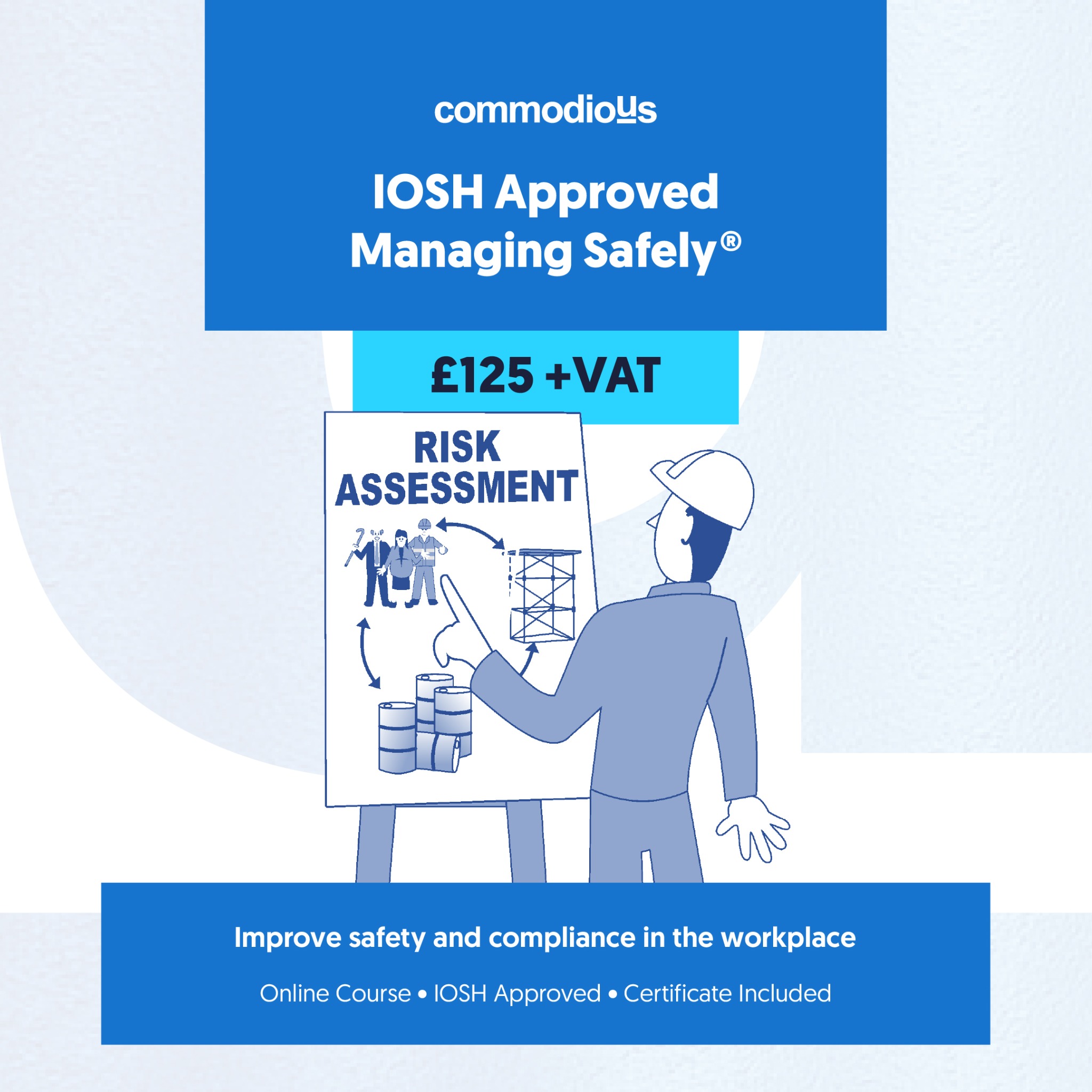 Commodious Training Facebook ad: IOSH Managing Safely Bundle
