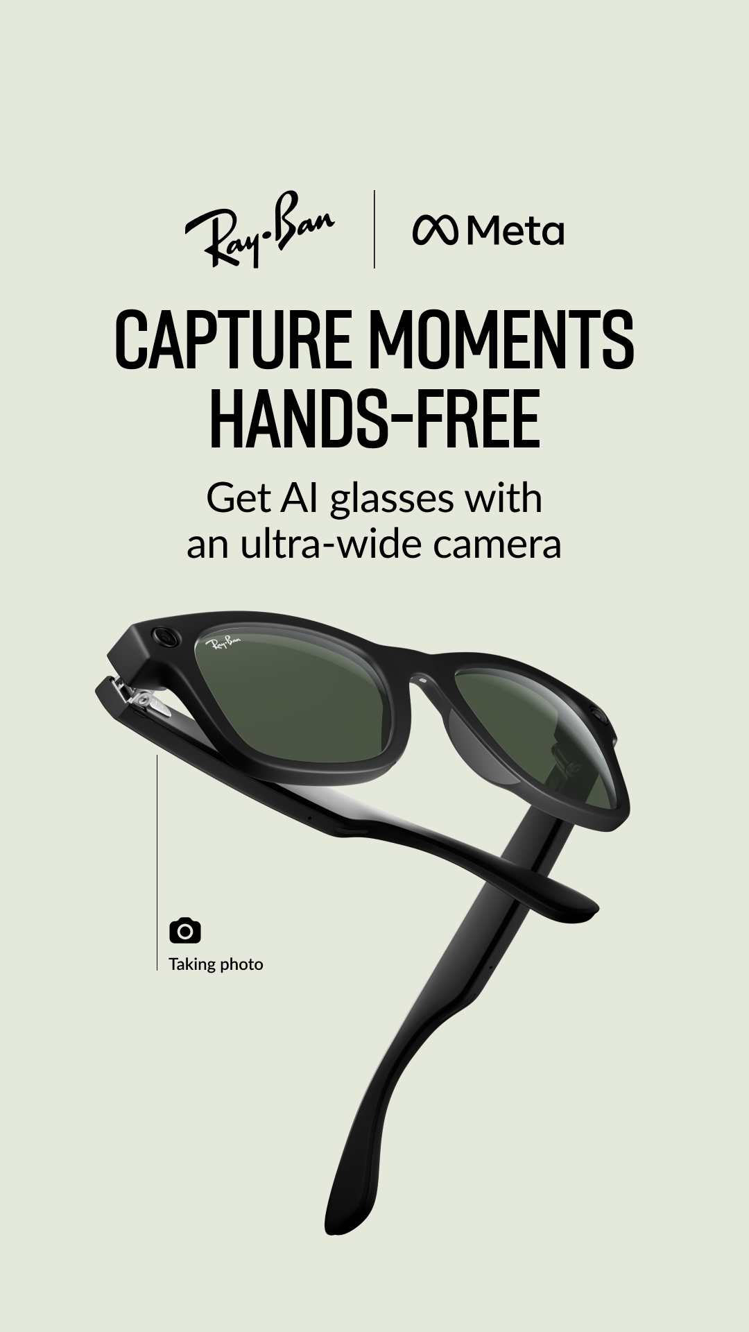 Ray-Ban Meta Facebook ad