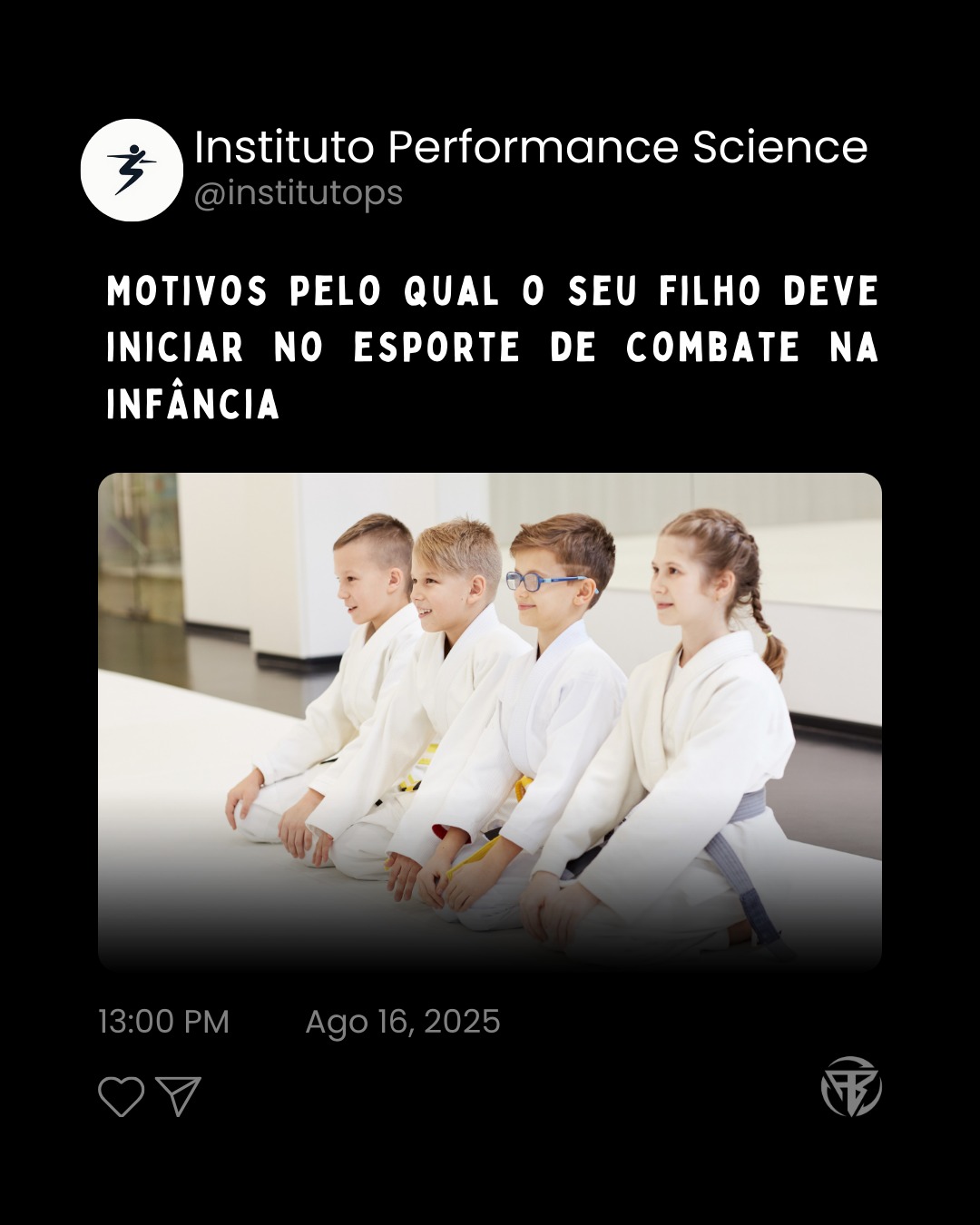 institutops_ Facebook ad: 5 motivos pelos quais as crianças devem praticar…