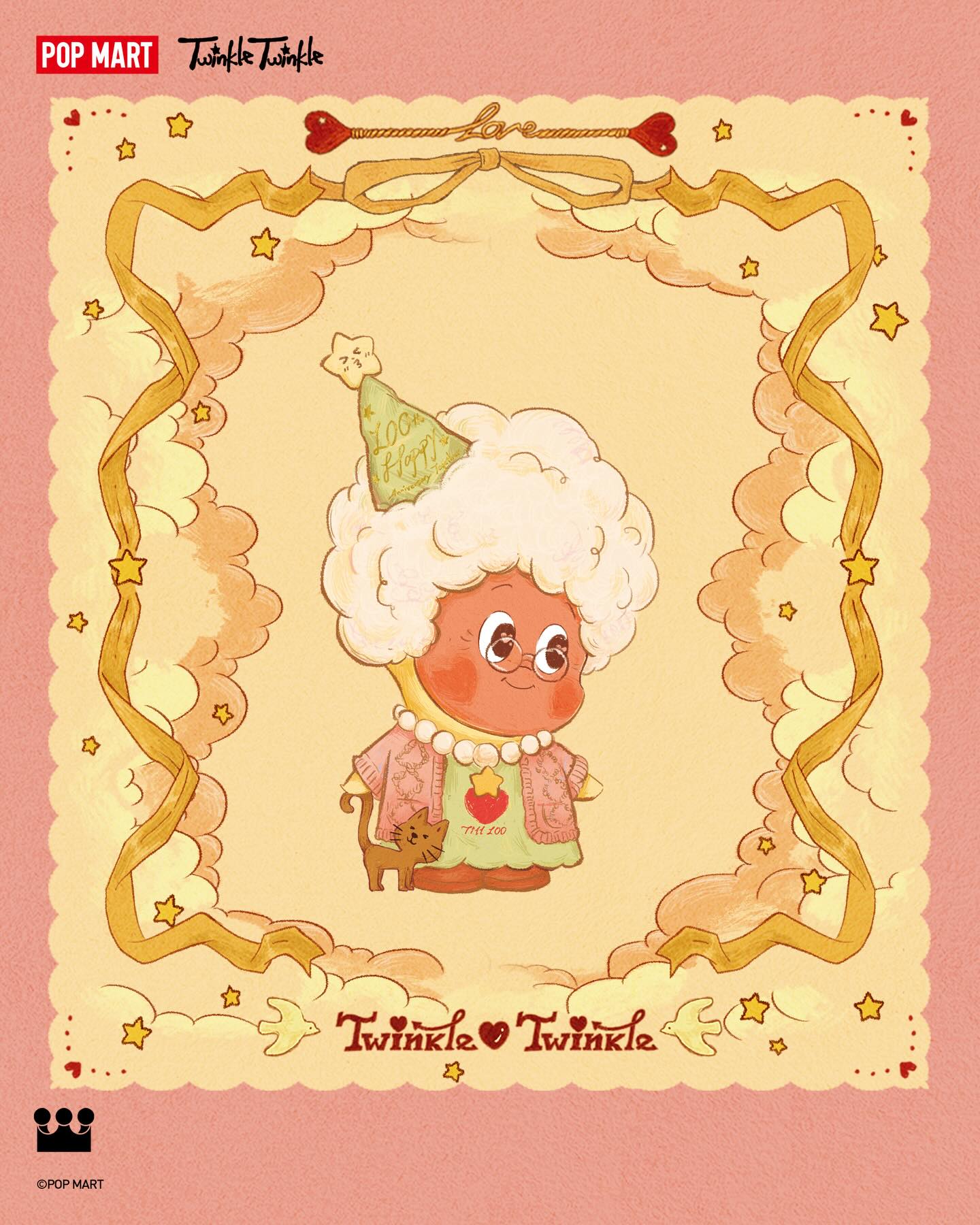 POP MART Facebook ad: Soft colors, quiet sparkles, just little moments made…