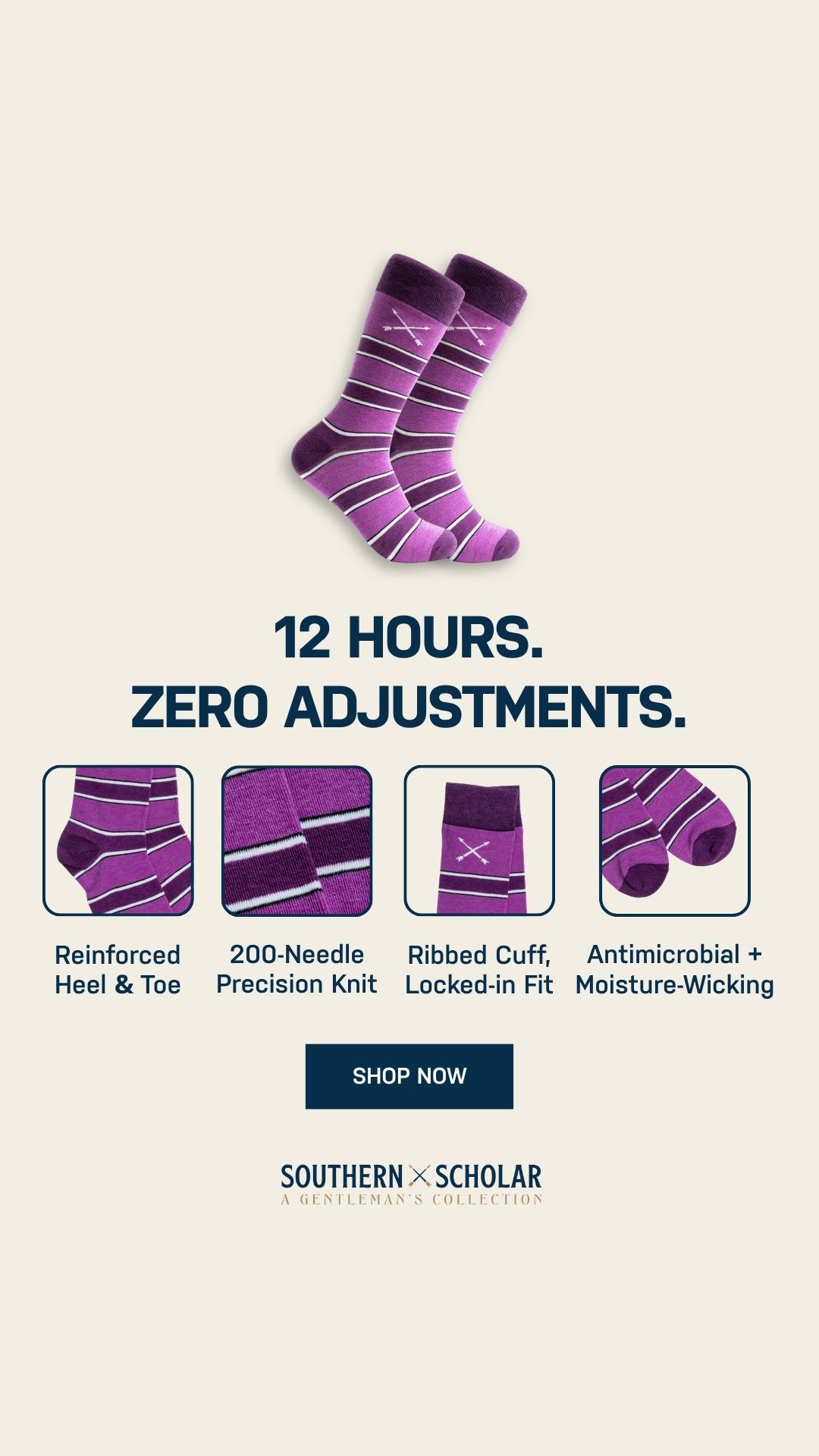Southern Scholar Socks Facebook ad
